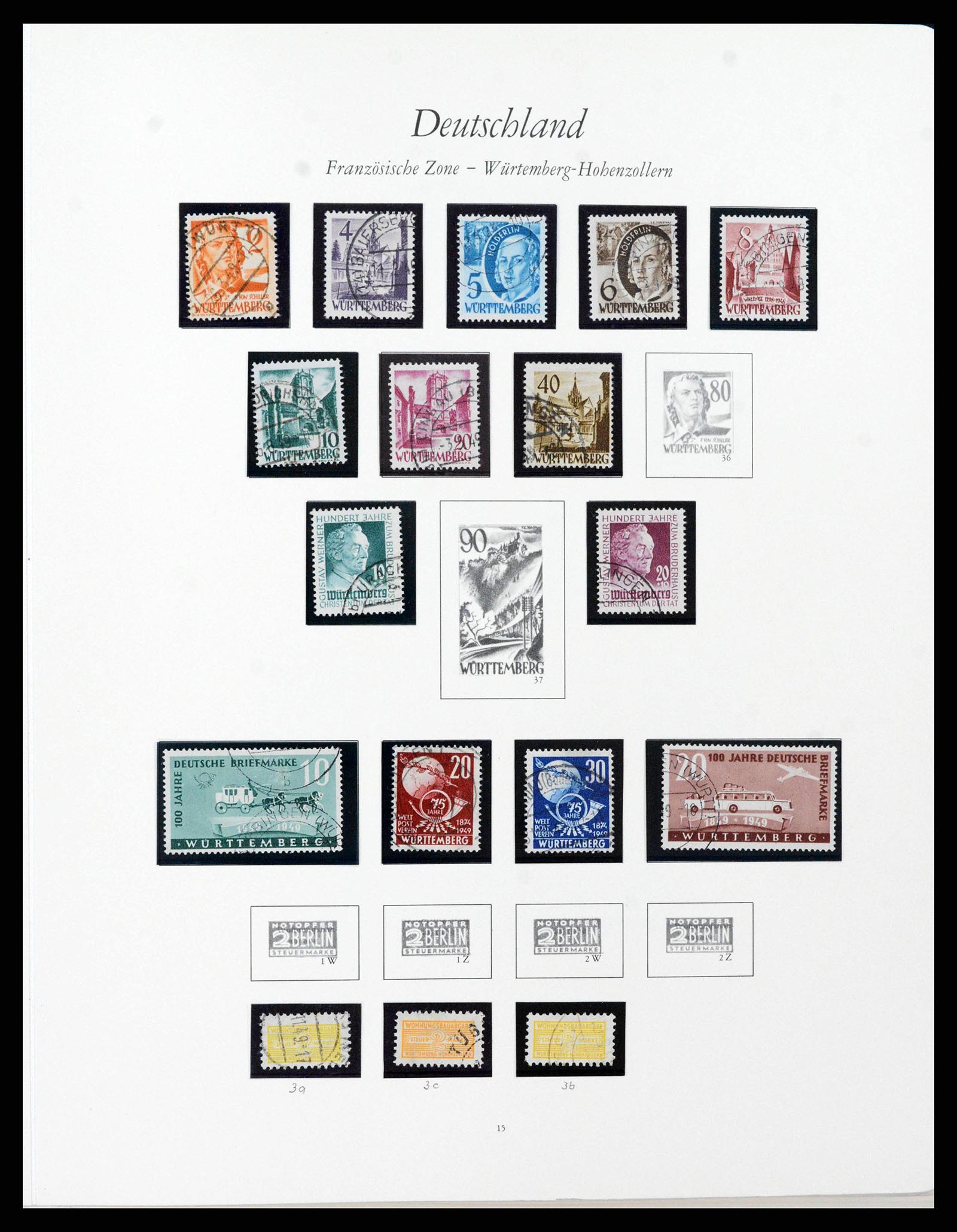 38138 0025 - Stamp collection 38138 German Zones 1945-1949.