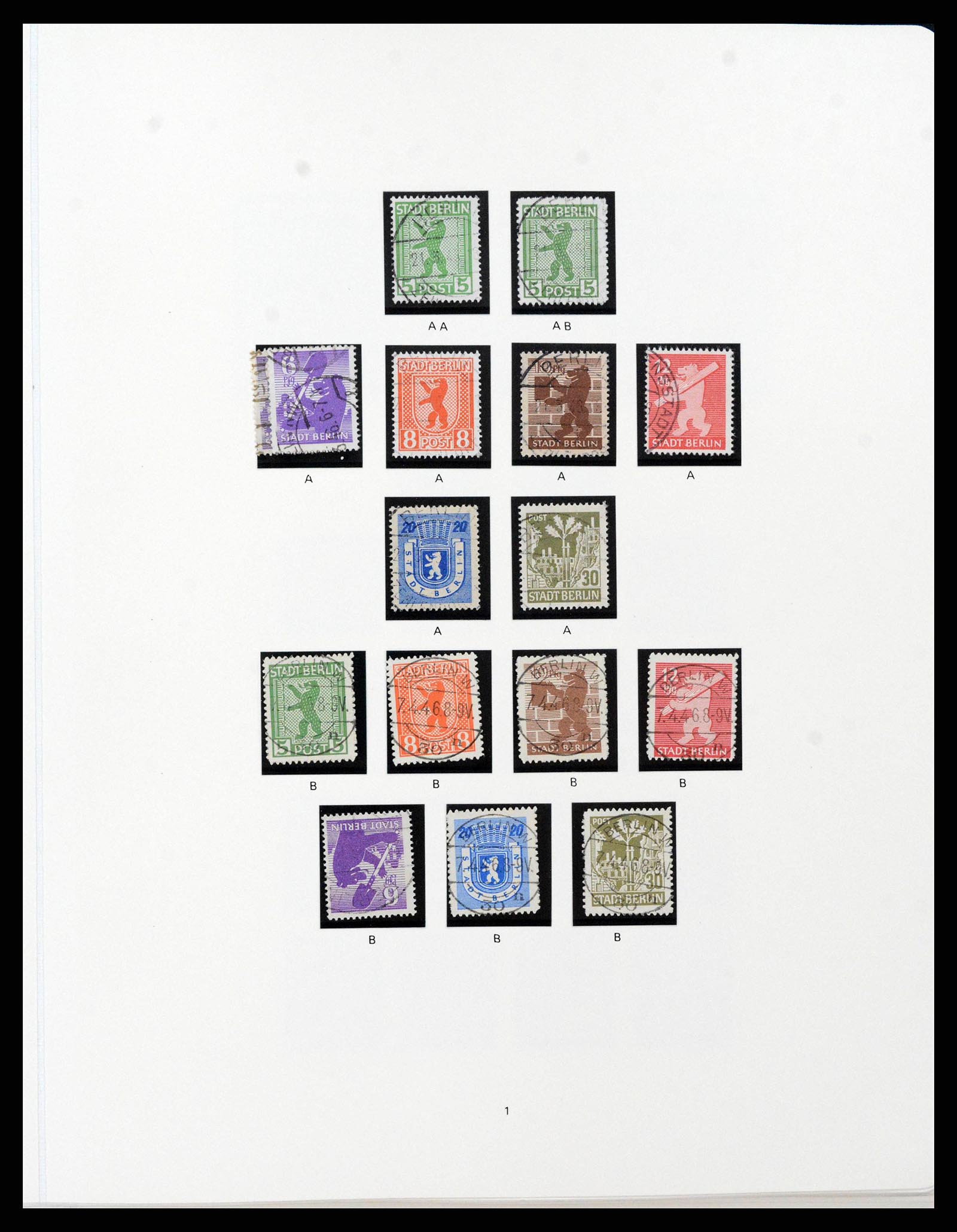 38138 0026 - Stamp collection 38138 German Zones 1945-1949.