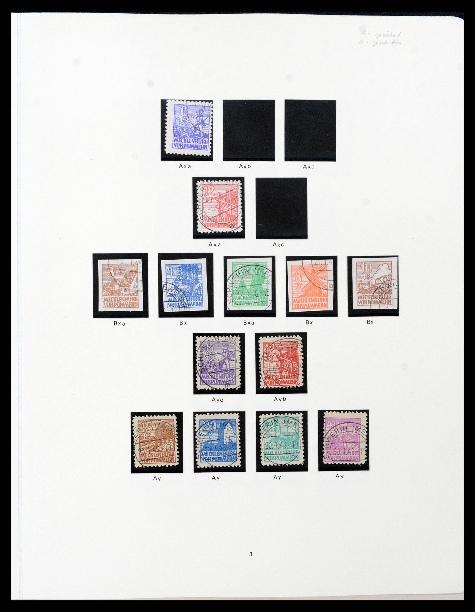 38138 0028 - Stamp collection 38138 German Zones 1945-1949.