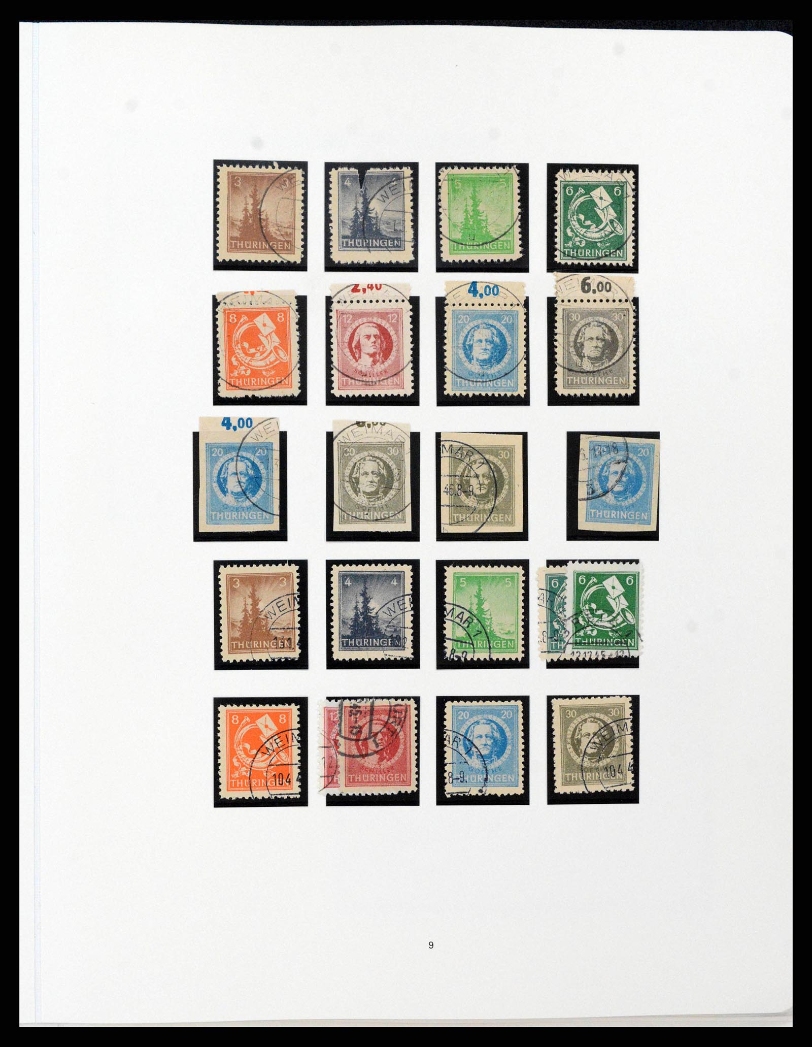 38138 0034 - Stamp collection 38138 German Zones 1945-1949.