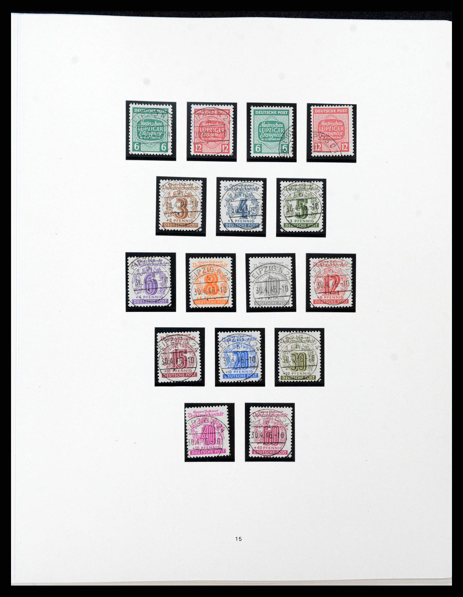 38138 0039 - Stamp collection 38138 German Zones 1945-1949.