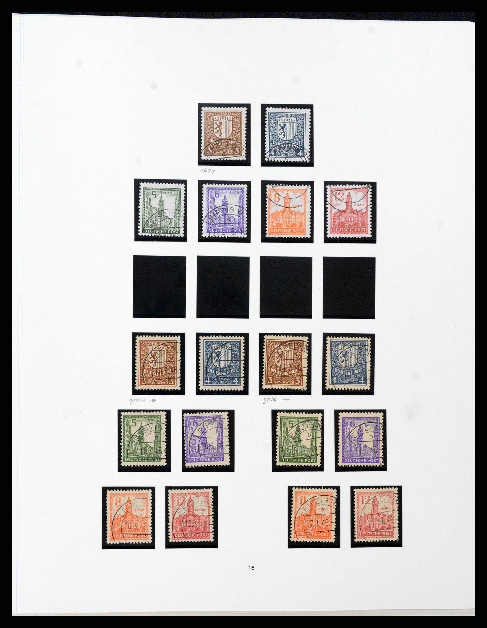 38138 0040 - Stamp collection 38138 German Zones 1945-1949.