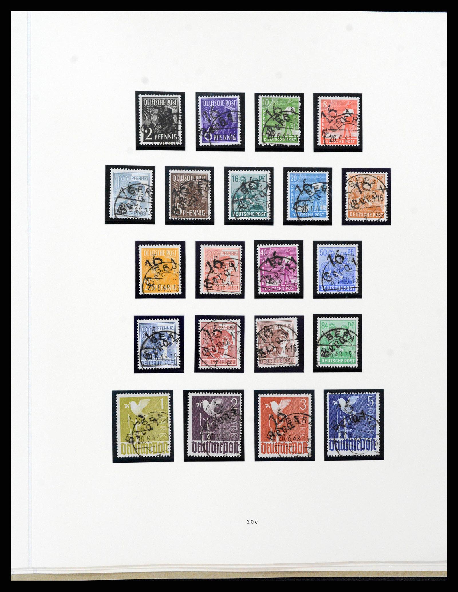 38138 0045 - Stamp collection 38138 German Zones 1945-1949.