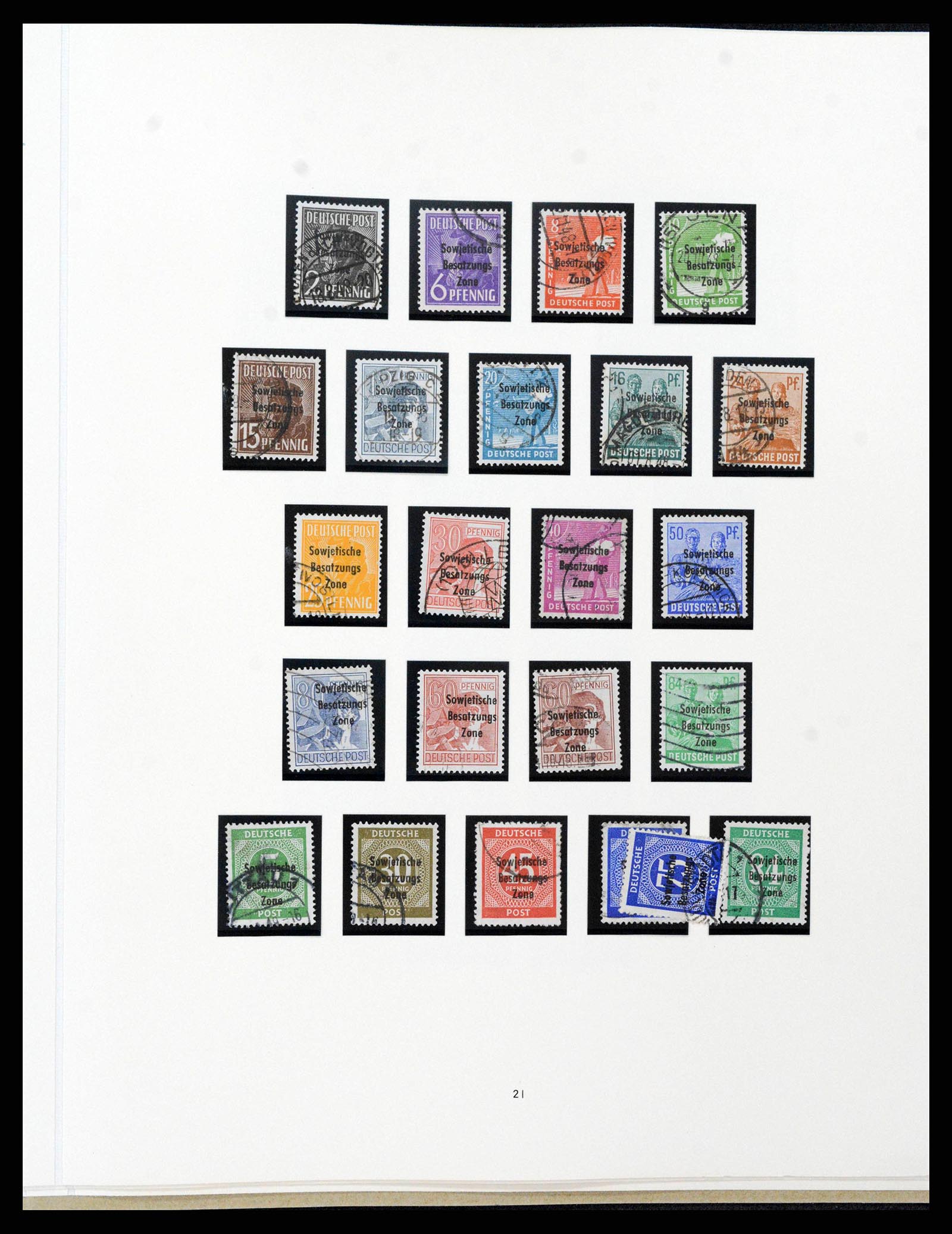 38138 0046 - Stamp collection 38138 German Zones 1945-1949.