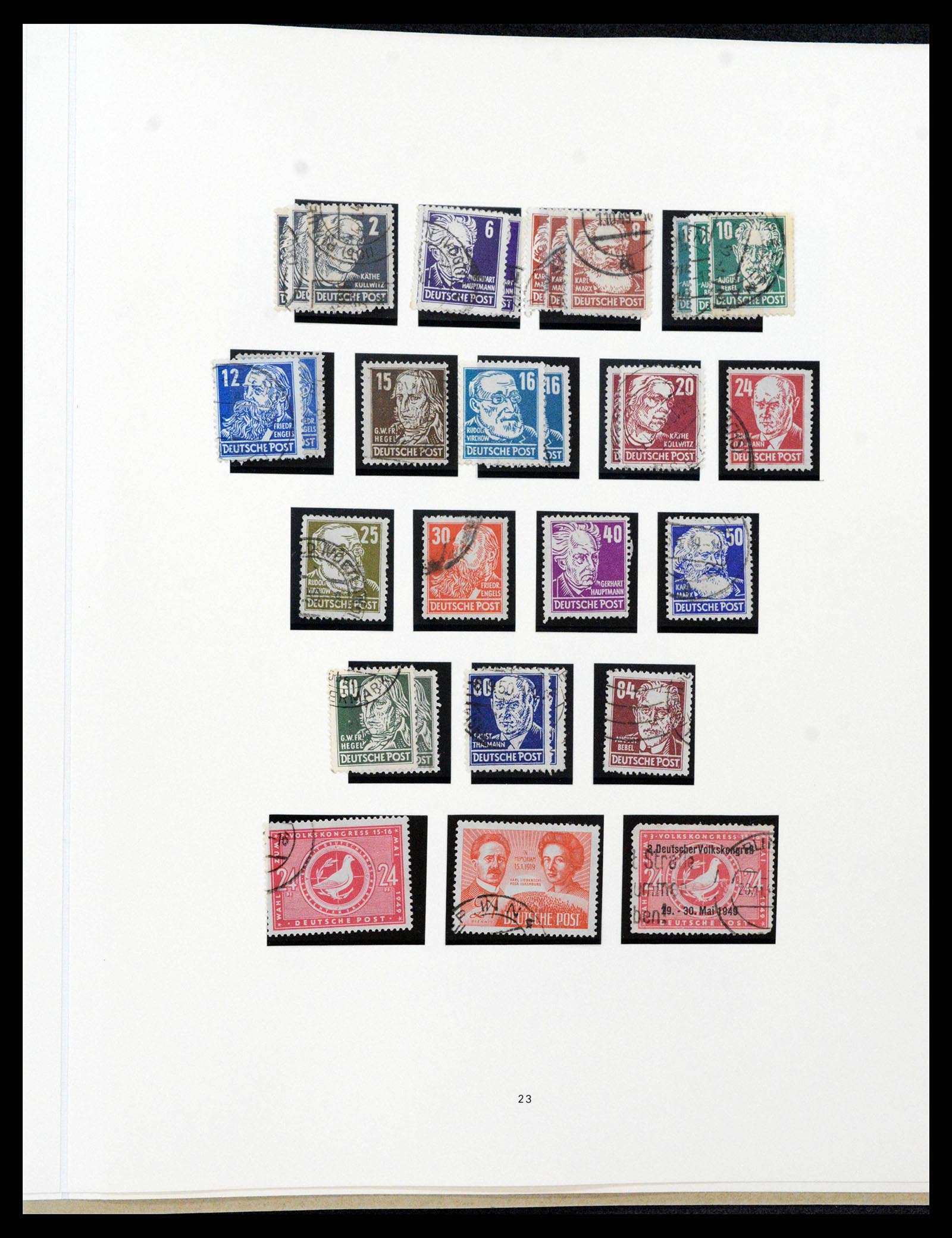 38138 0048 - Stamp collection 38138 German Zones 1945-1949.
