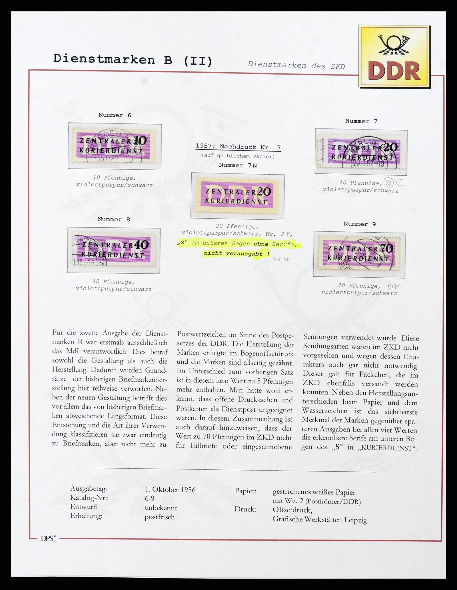 38139 0017 - Postzegelverzameling 38139 DDR dienst 1948-1990.