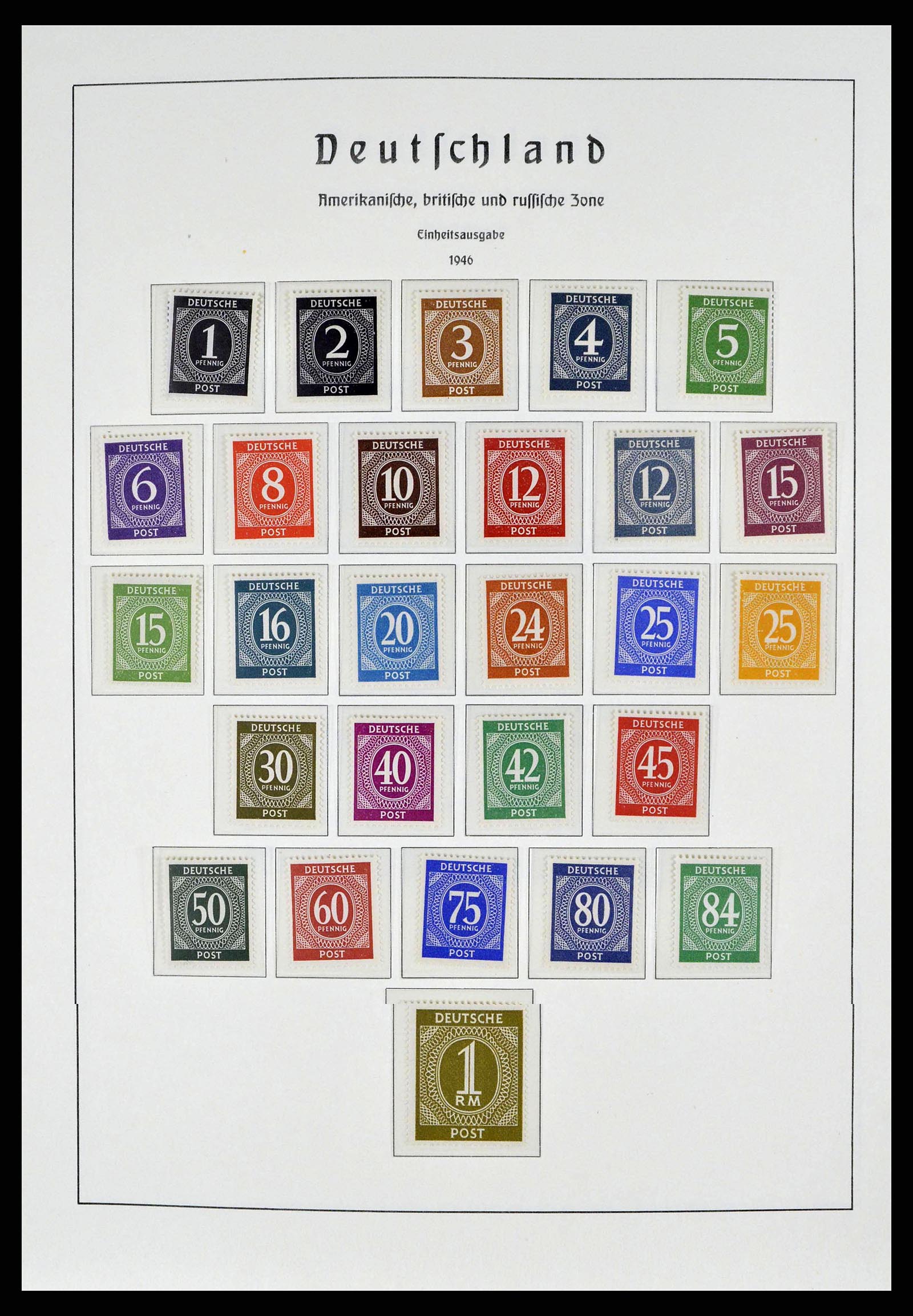 38140 0001 - Postzegelverzameling 38140 Duitsland 1945-1959.