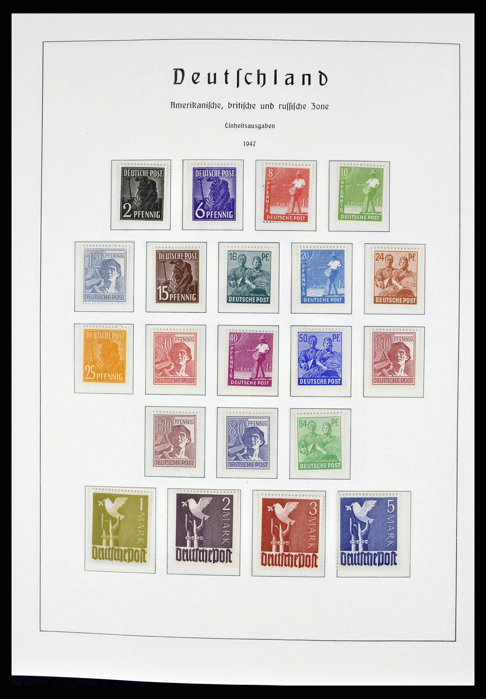 38140 0003 - Postzegelverzameling 38140 Duitsland 1945-1959.