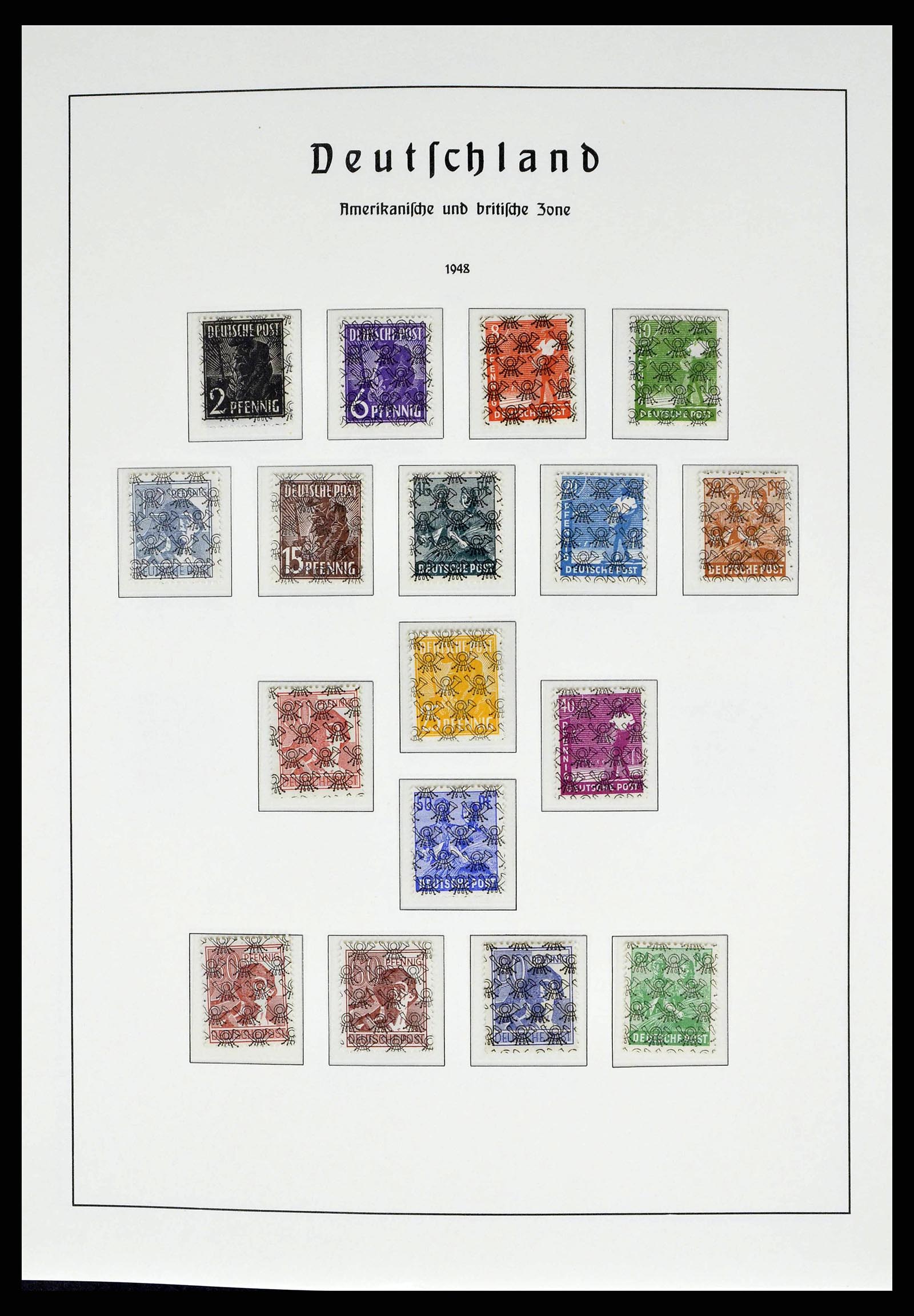 38140 0008 - Postzegelverzameling 38140 Duitsland 1945-1959.