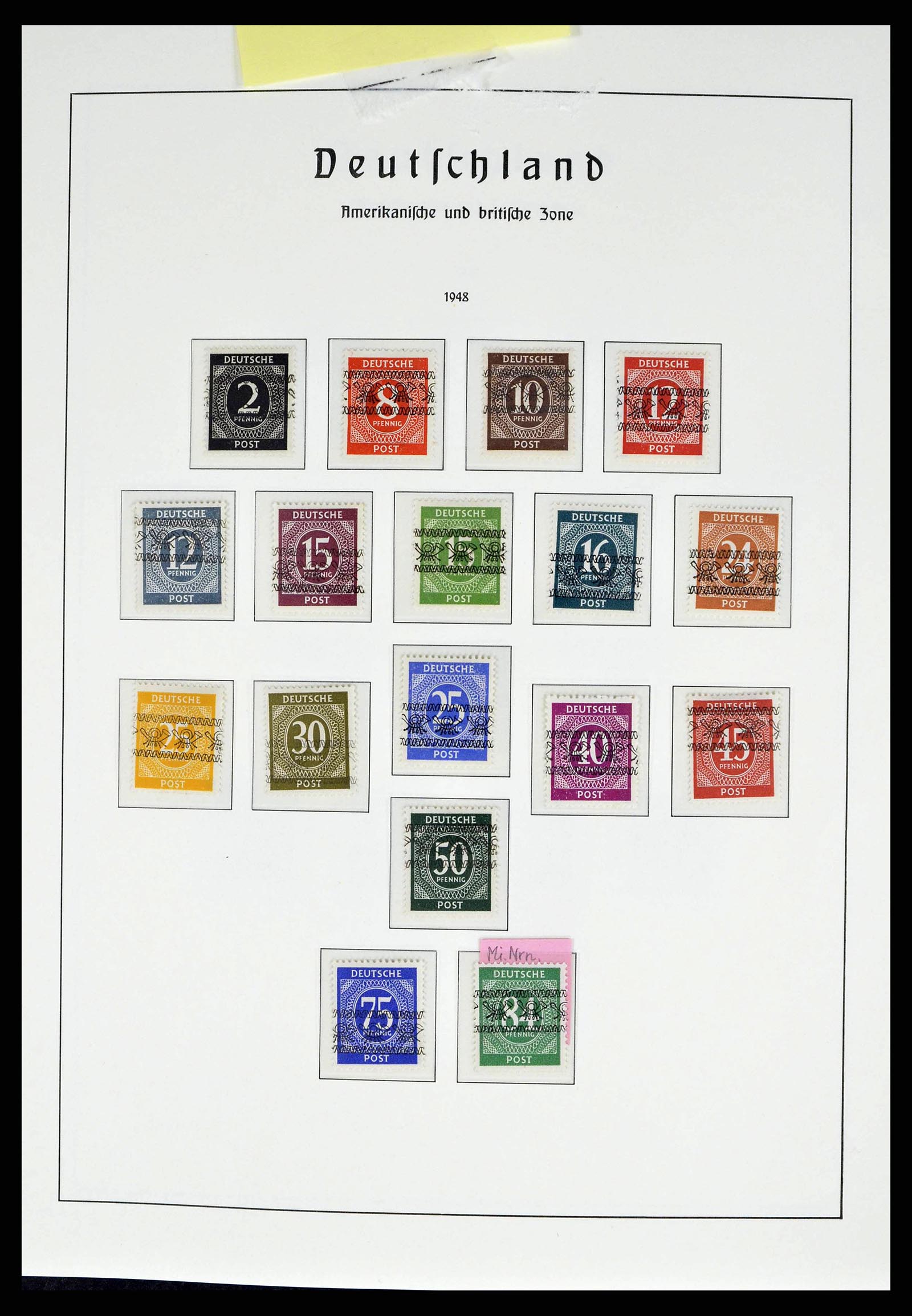 38140 0009 - Postzegelverzameling 38140 Duitsland 1945-1959.