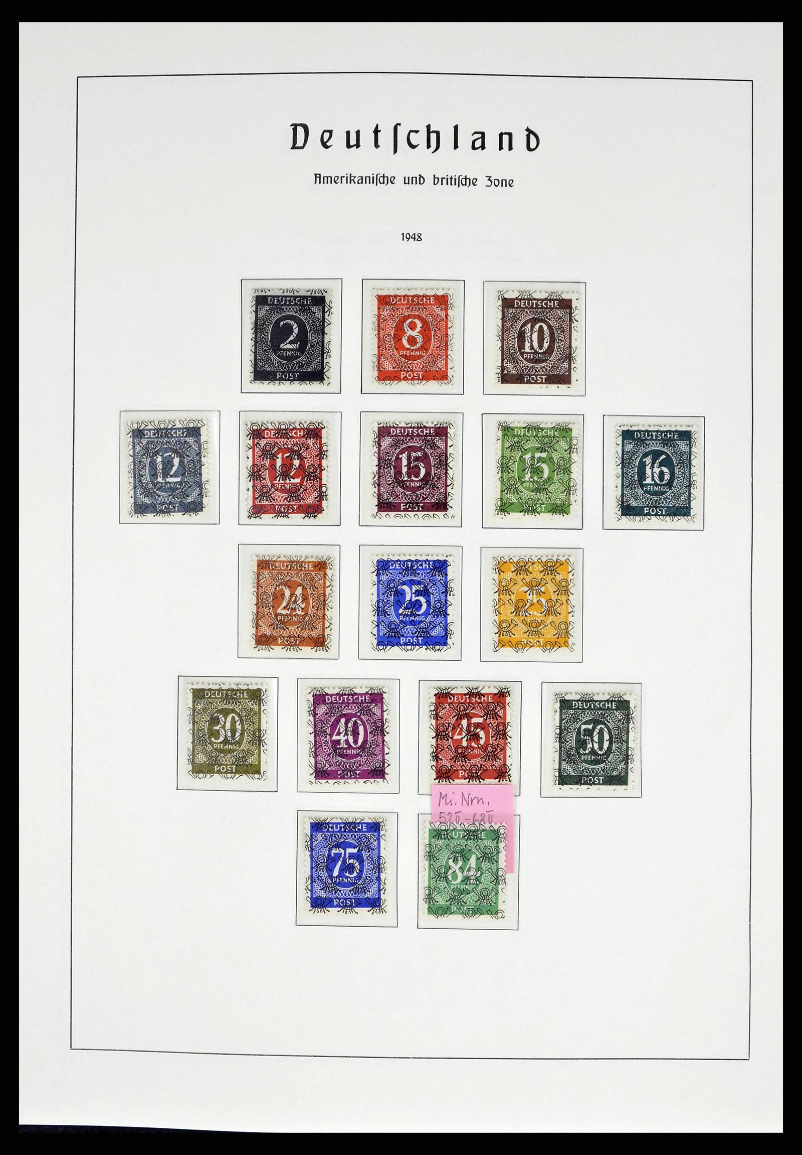 38140 0010 - Postzegelverzameling 38140 Duitsland 1945-1959.