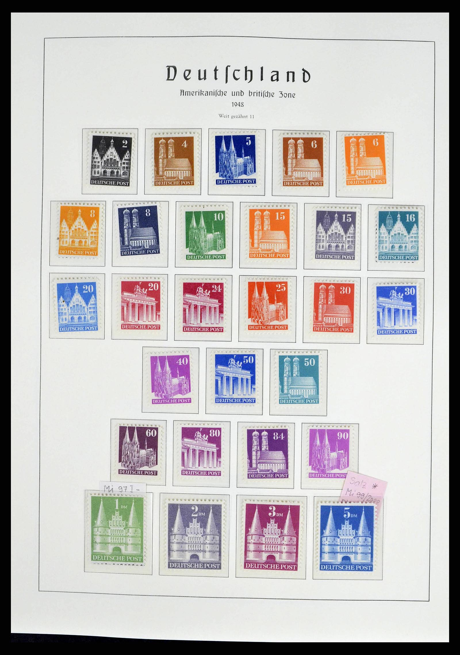 38140 0011 - Postzegelverzameling 38140 Duitsland 1945-1959.