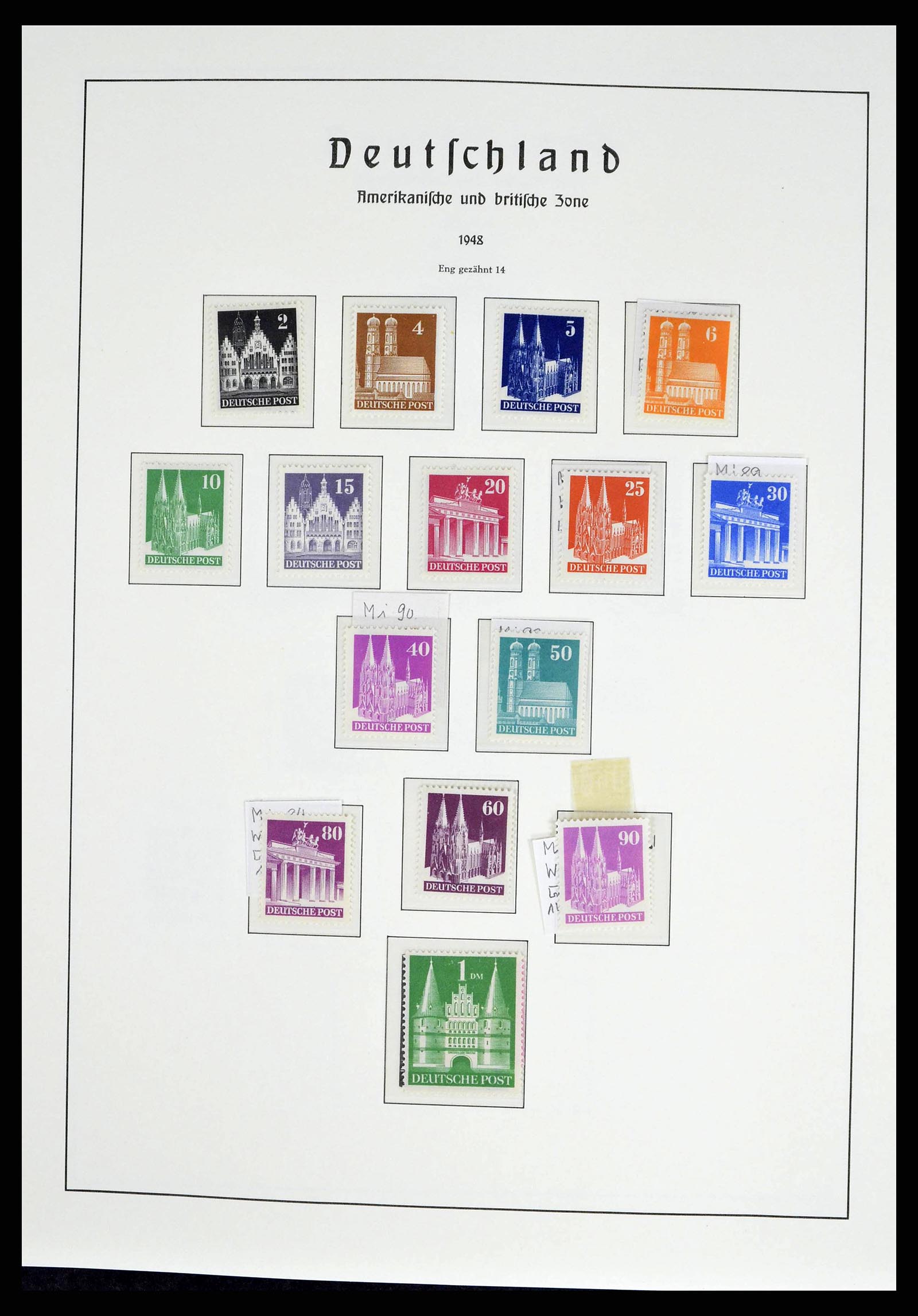 38140 0012 - Postzegelverzameling 38140 Duitsland 1945-1959.