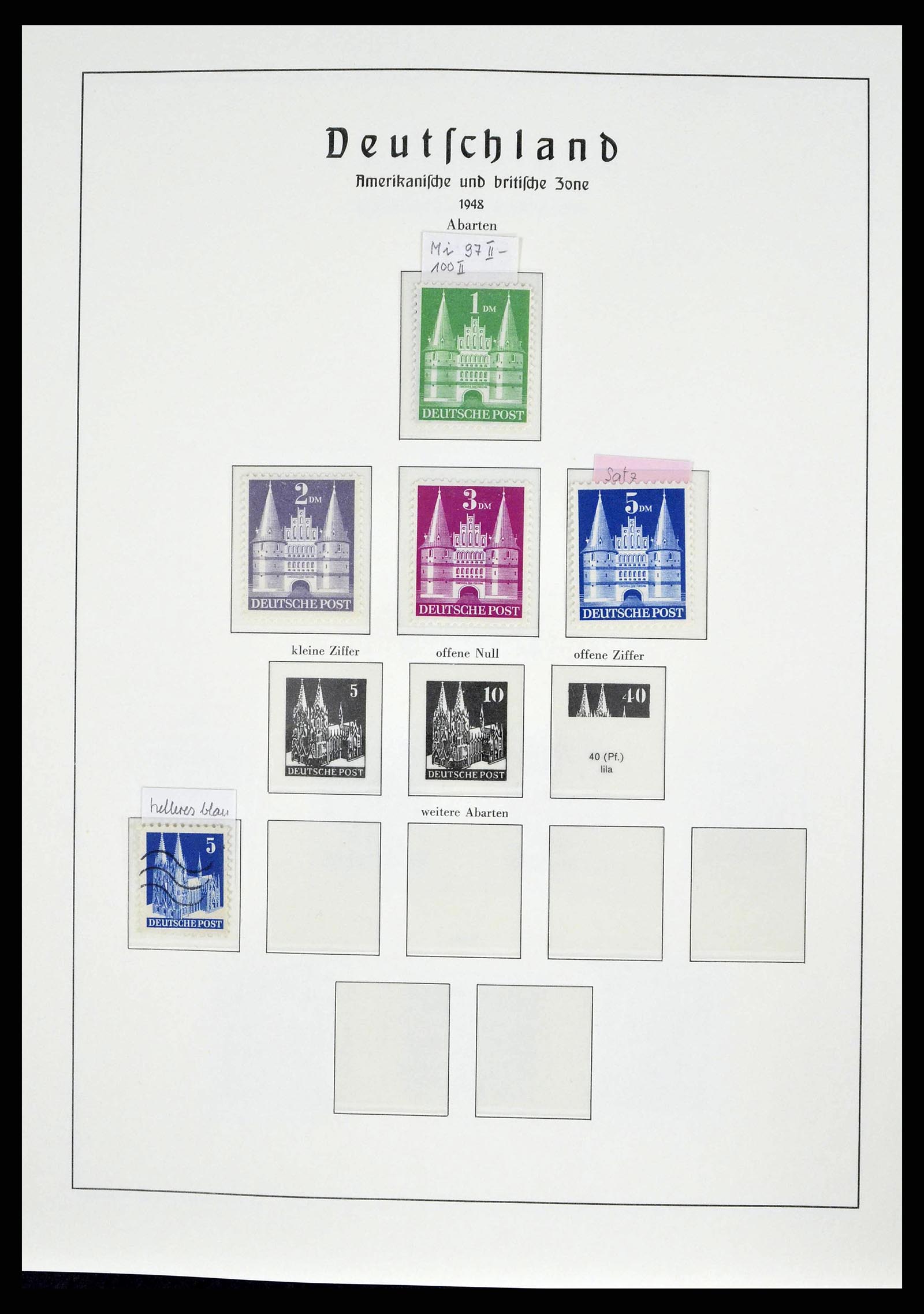38140 0013 - Postzegelverzameling 38140 Duitsland 1945-1959.