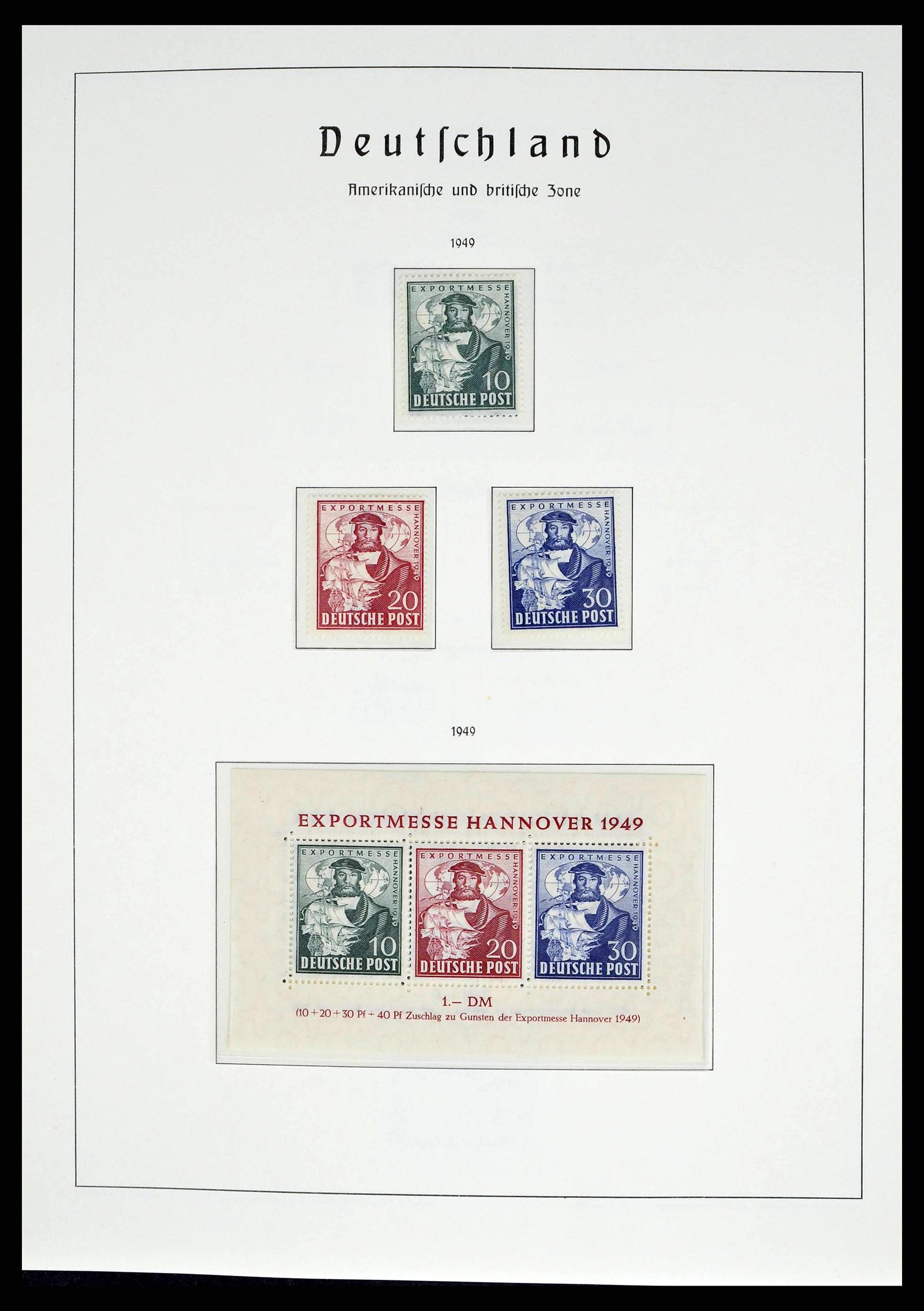 38140 0015 - Postzegelverzameling 38140 Duitsland 1945-1959.