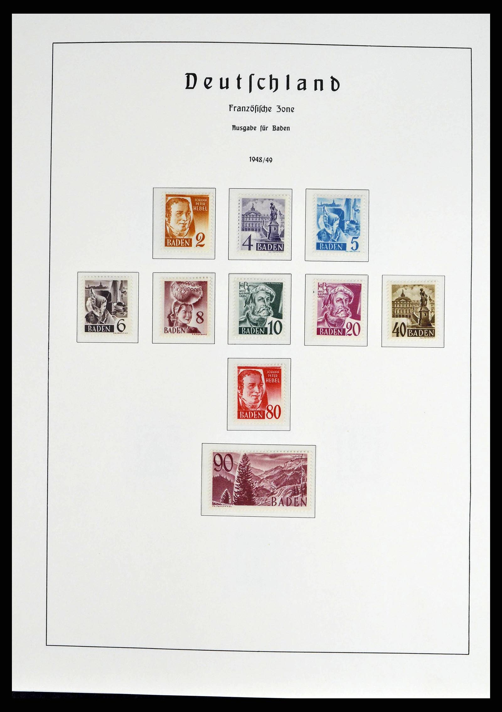 38140 0020 - Postzegelverzameling 38140 Duitsland 1945-1959.