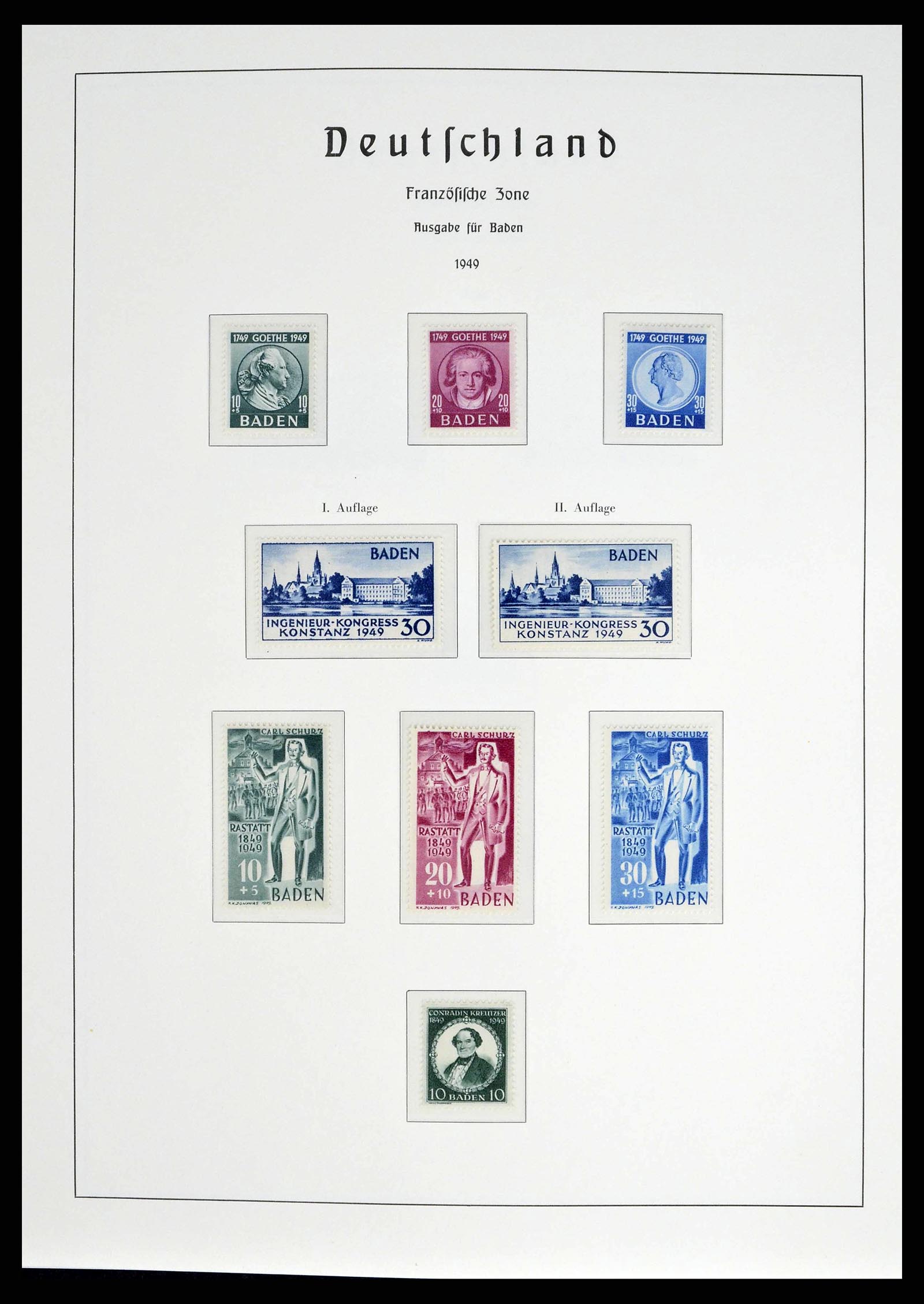 38140 0024 - Stamp collection 38140 Germany 1945-1959.
