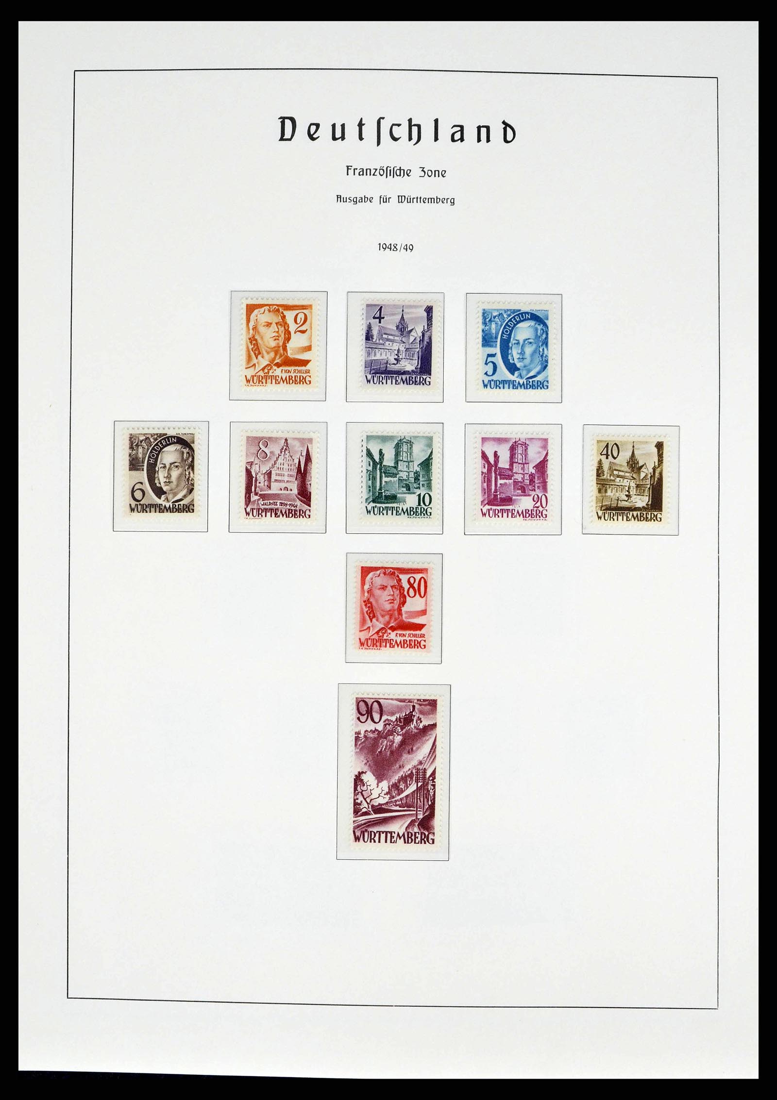 38140 0028 - Stamp collection 38140 Germany 1945-1959.