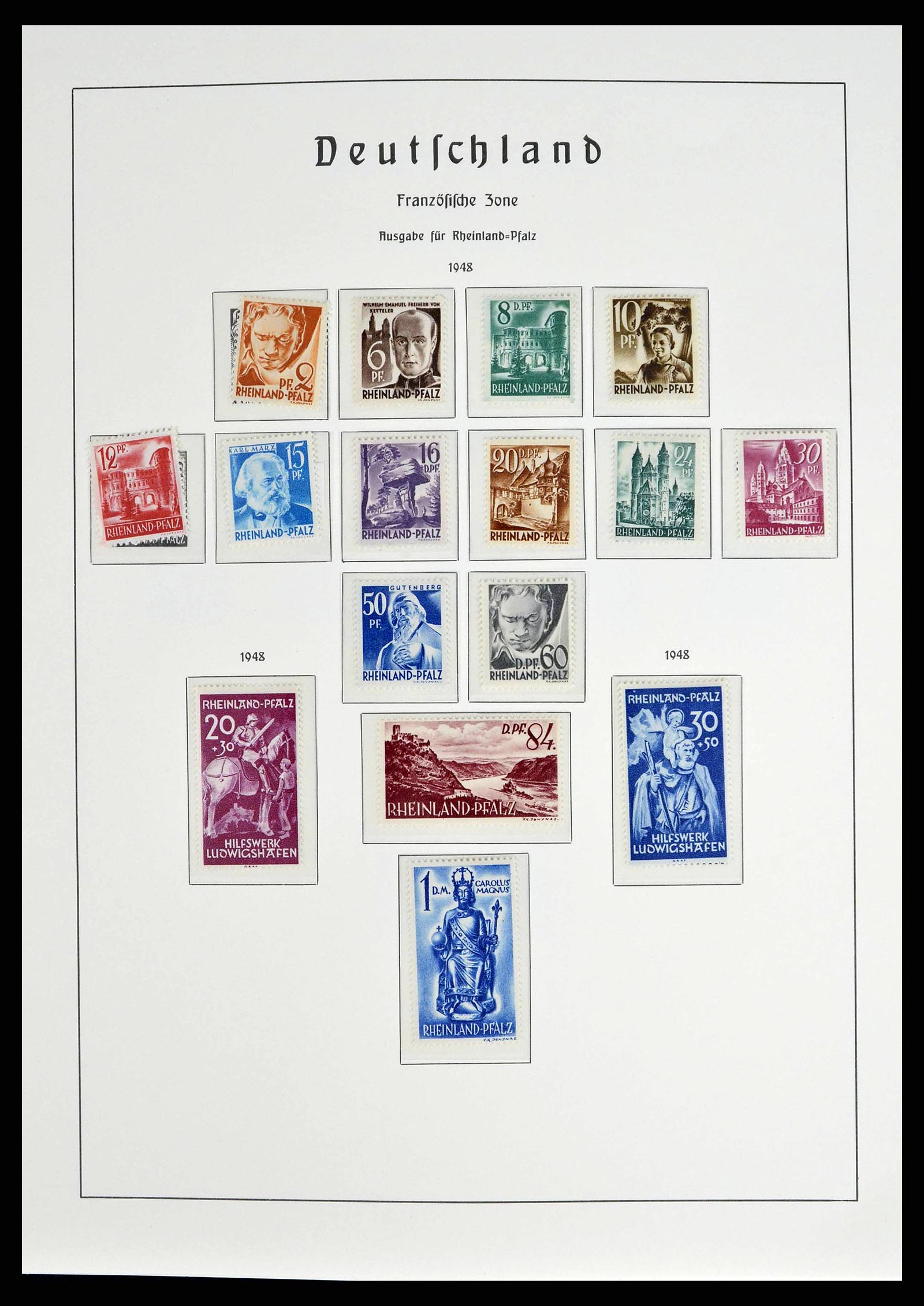 38140 0032 - Stamp collection 38140 Germany 1945-1959.