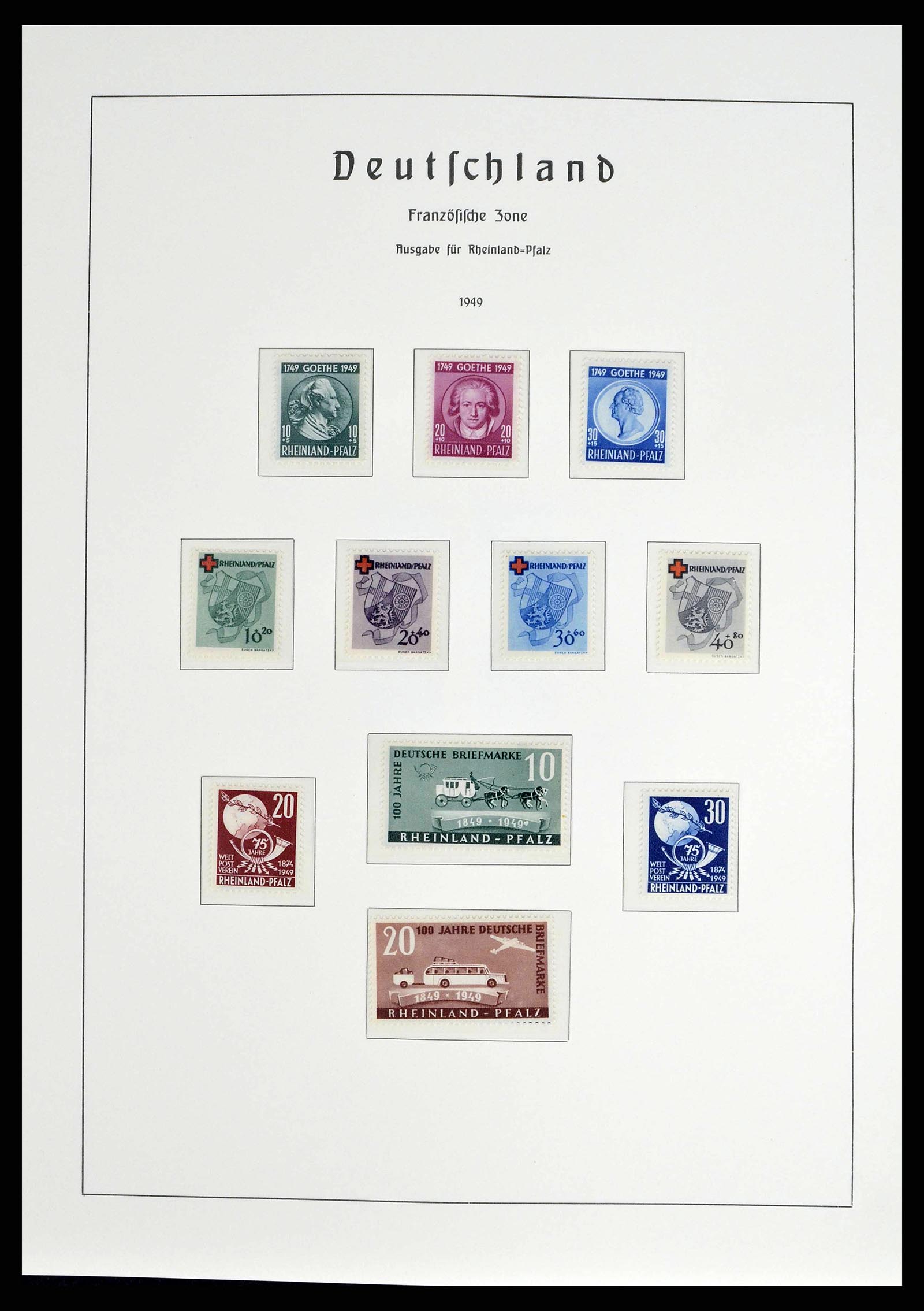 38140 0034 - Stamp collection 38140 Germany 1945-1959.