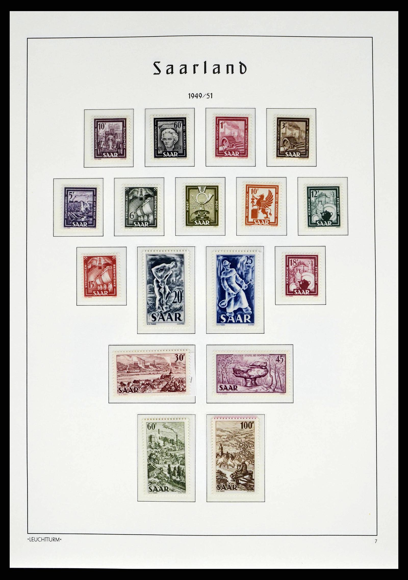 38140 0043 - Stamp collection 38140 Germany 1945-1959.
