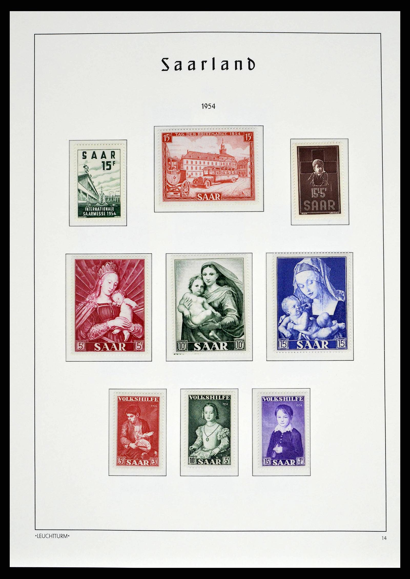 38140 0050 - Stamp collection 38140 Germany 1945-1959.