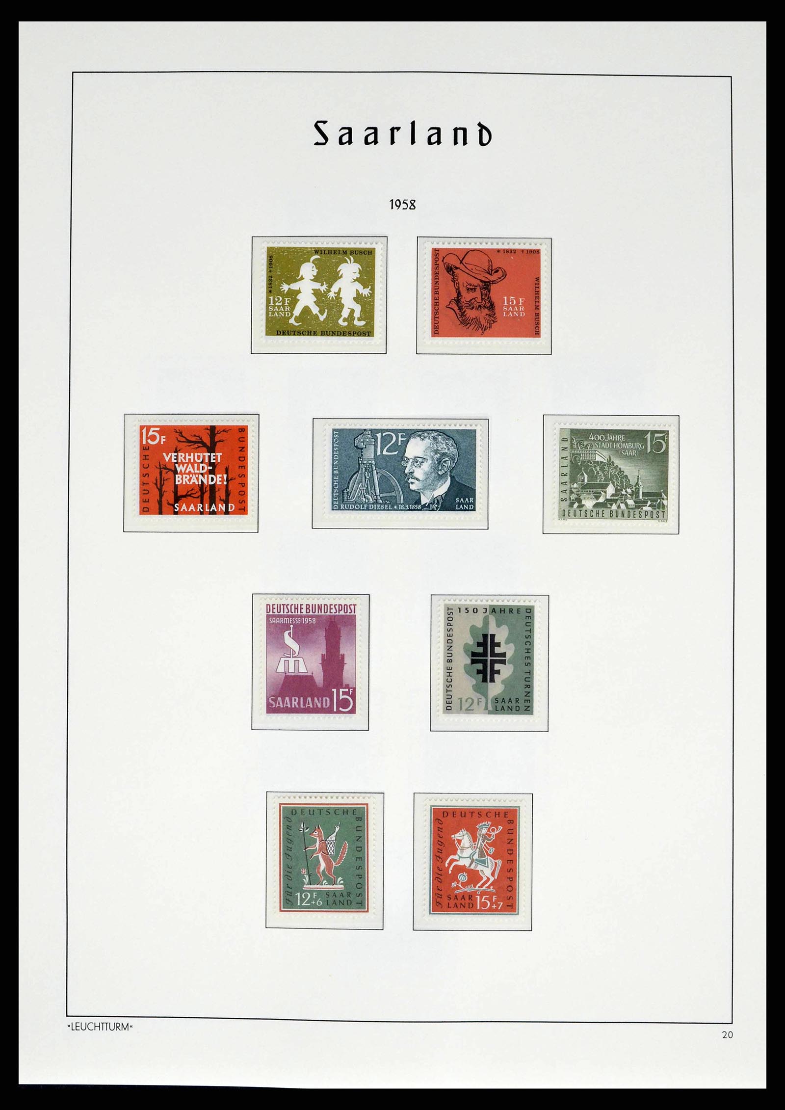 38140 0056 - Stamp collection 38140 Germany 1945-1959.