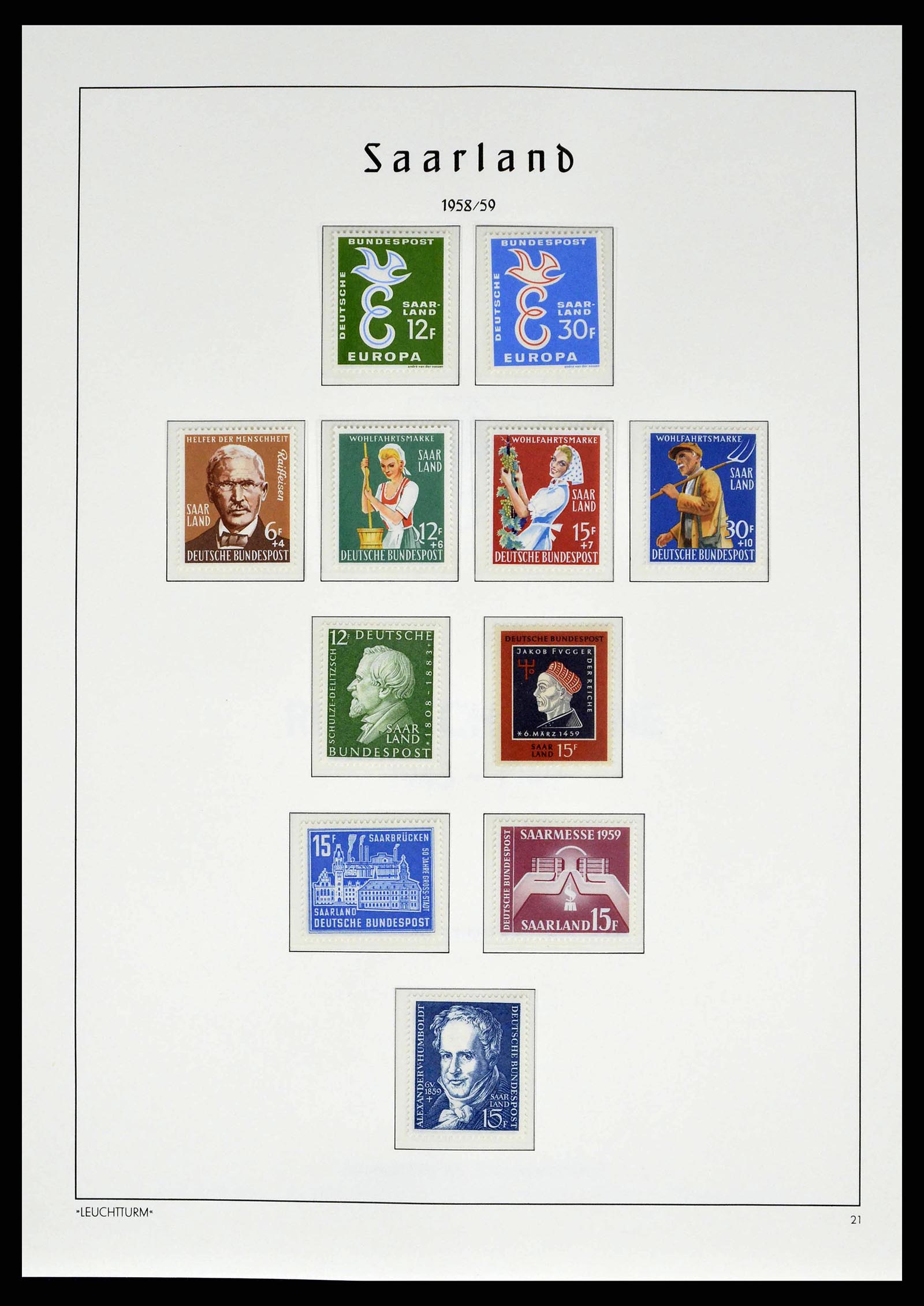 38140 0057 - Stamp collection 38140 Germany 1945-1959.