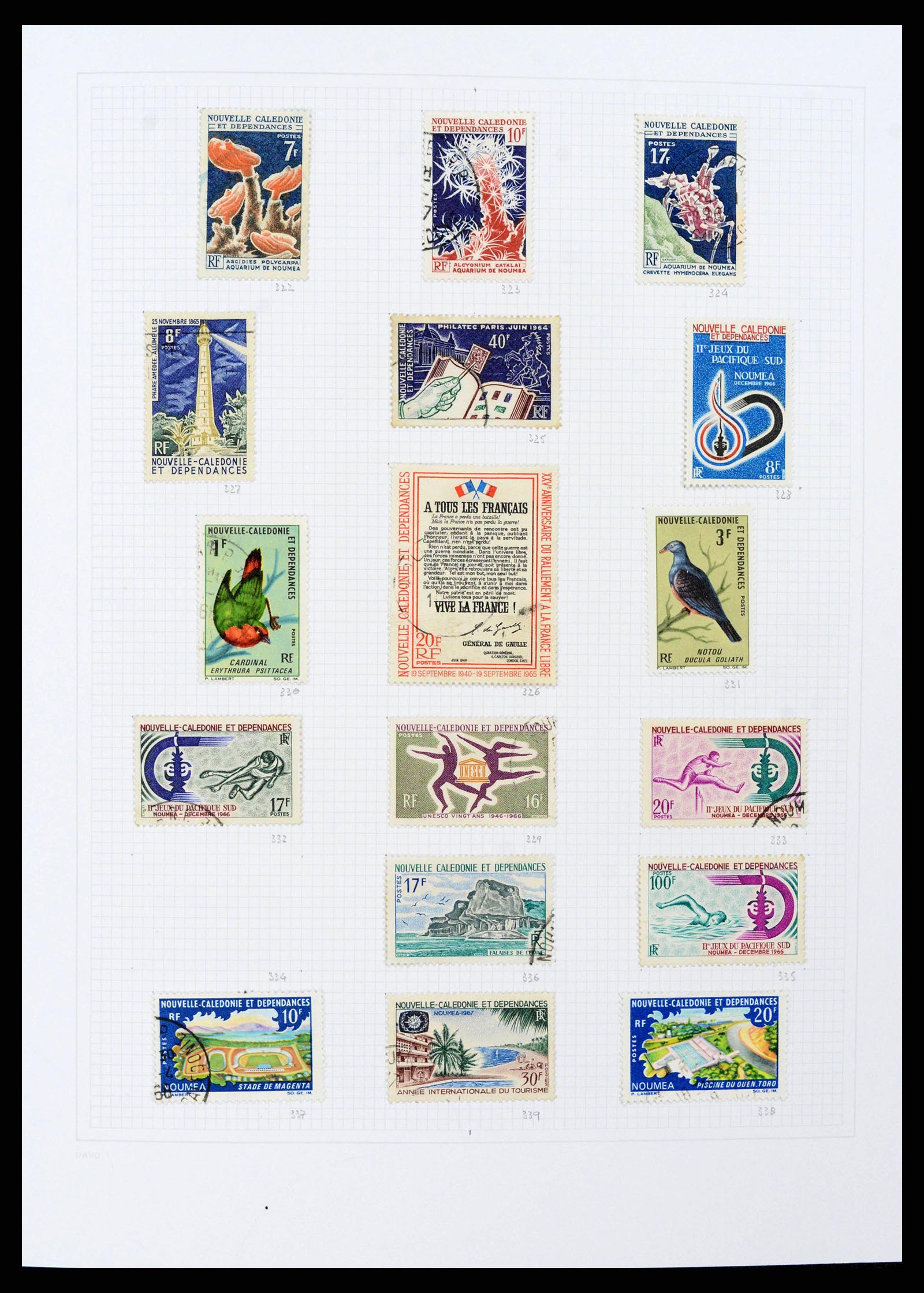 38141 0014 - Stamp collection 38141 French colonies.