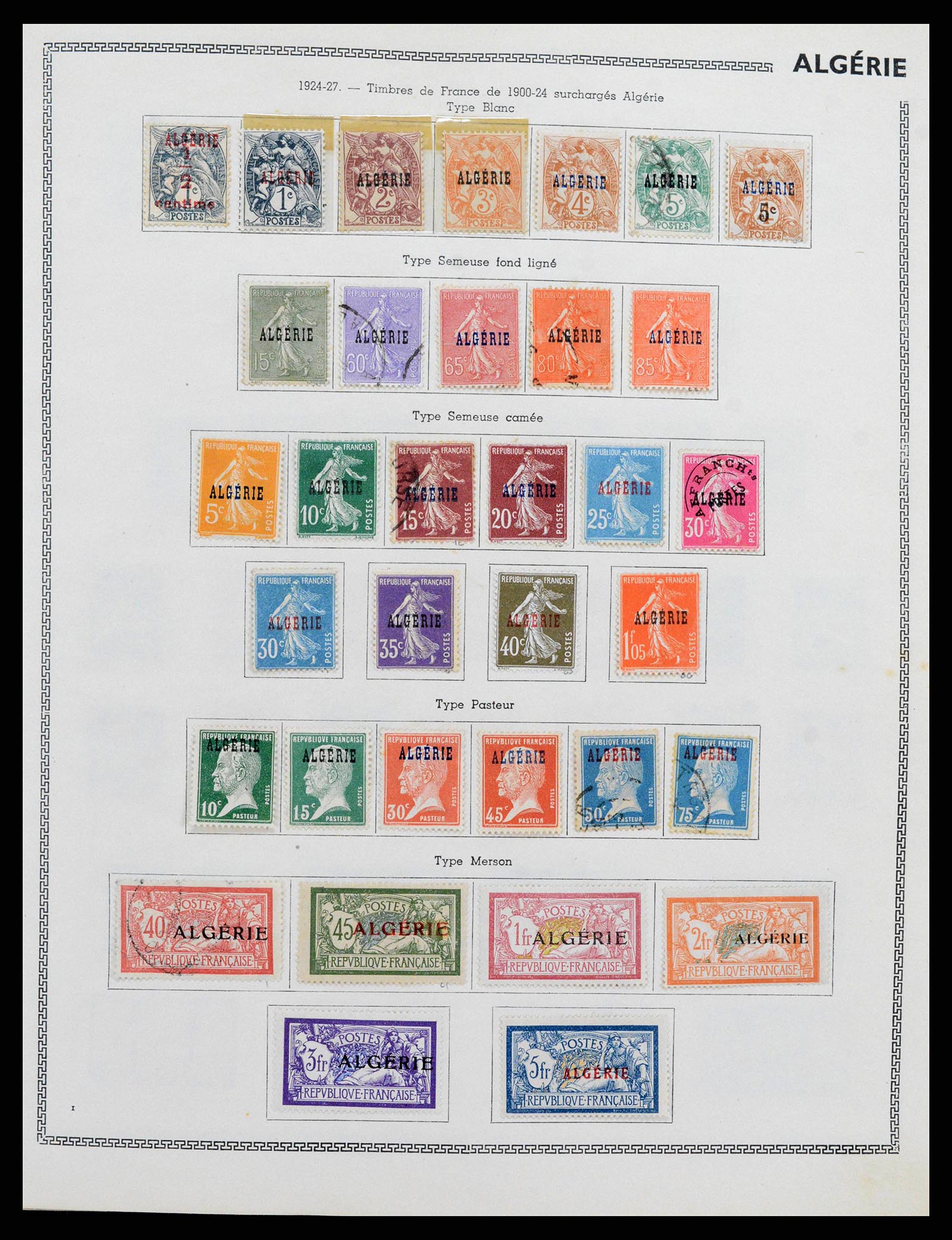 38142 0001 - Postzegelverzameling 38142 Franse koloniën 1888-1956.