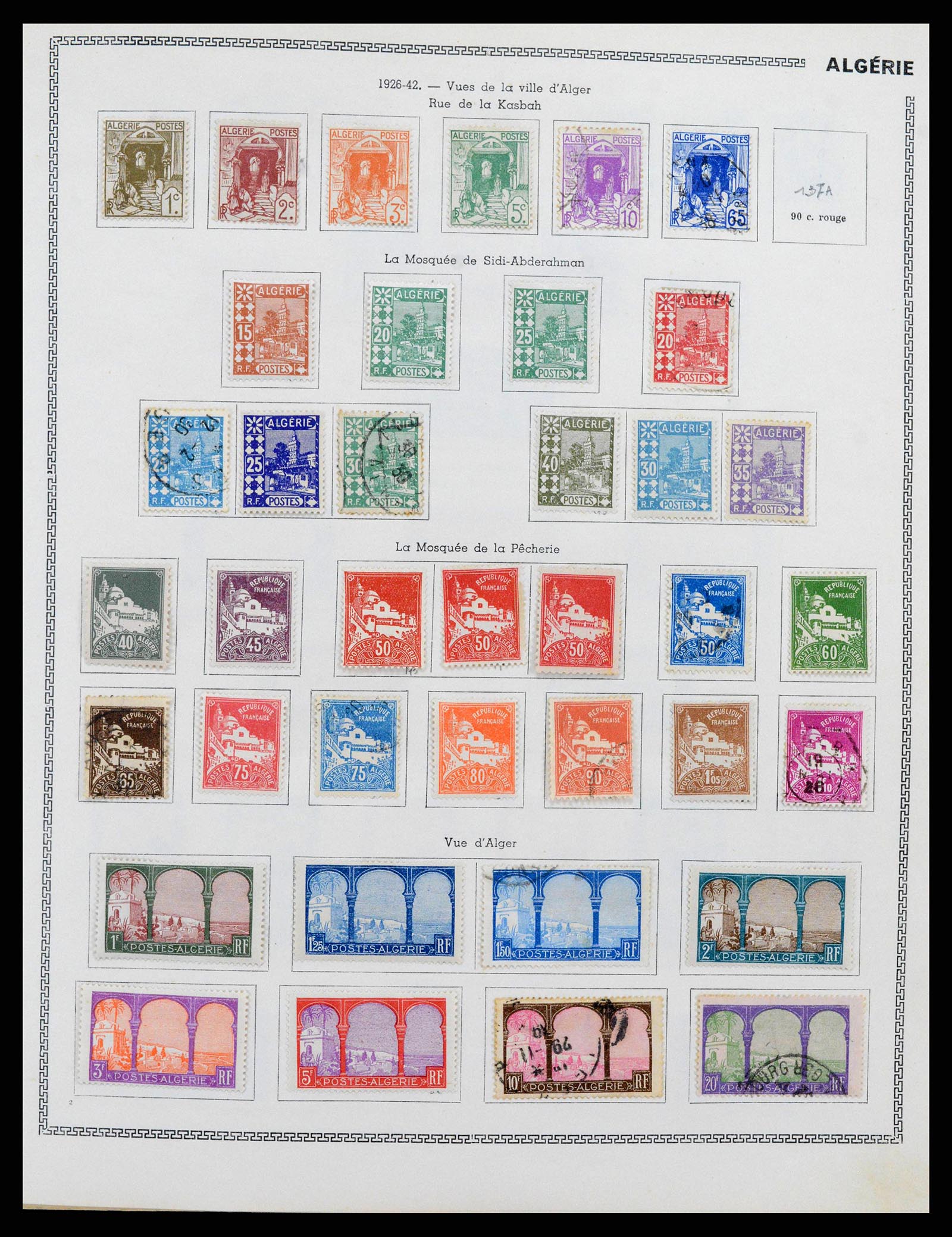 38142 0002 - Postzegelverzameling 38142 Franse koloniën 1888-1956.