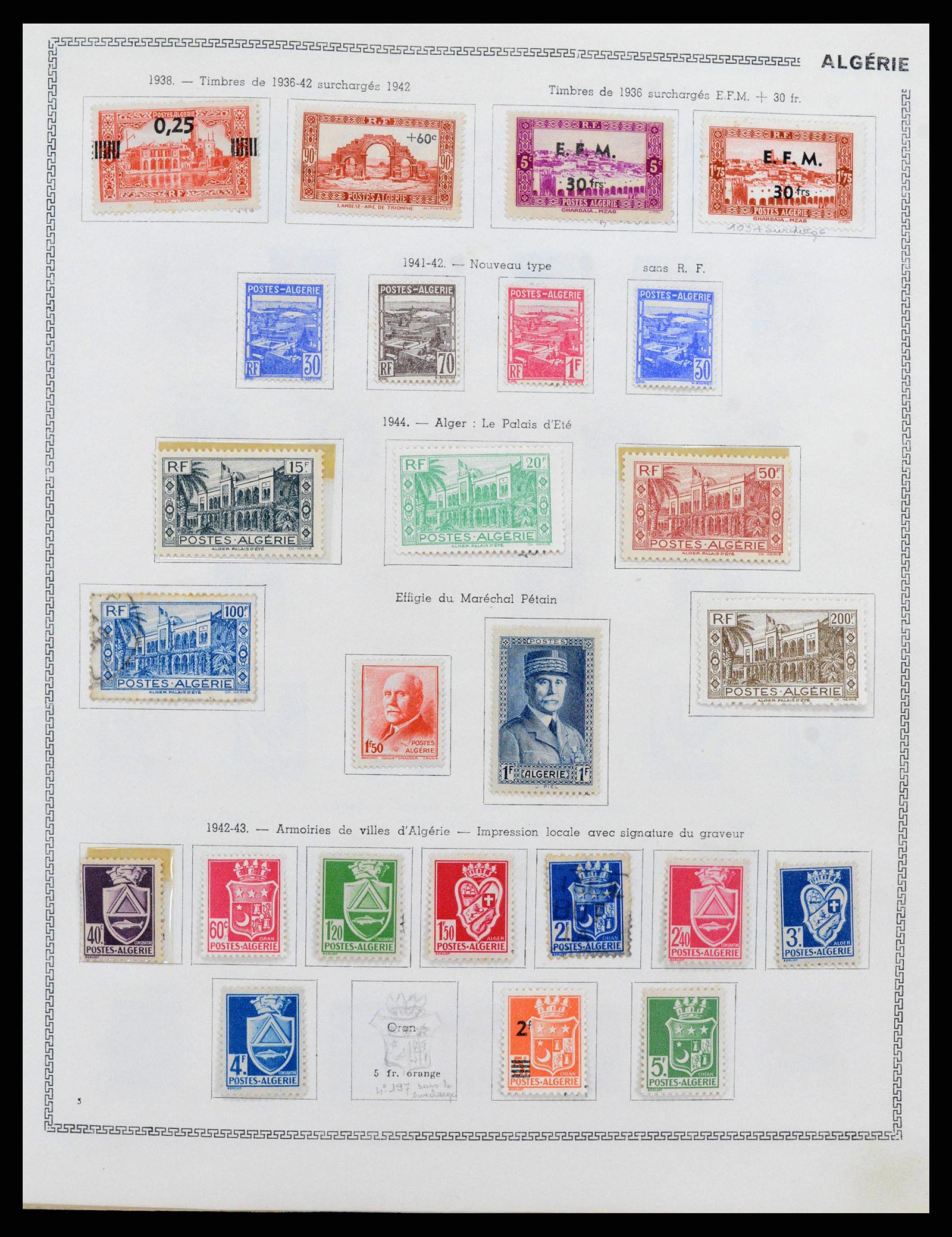 38142 0005 - Postzegelverzameling 38142 Franse koloniën 1888-1956.