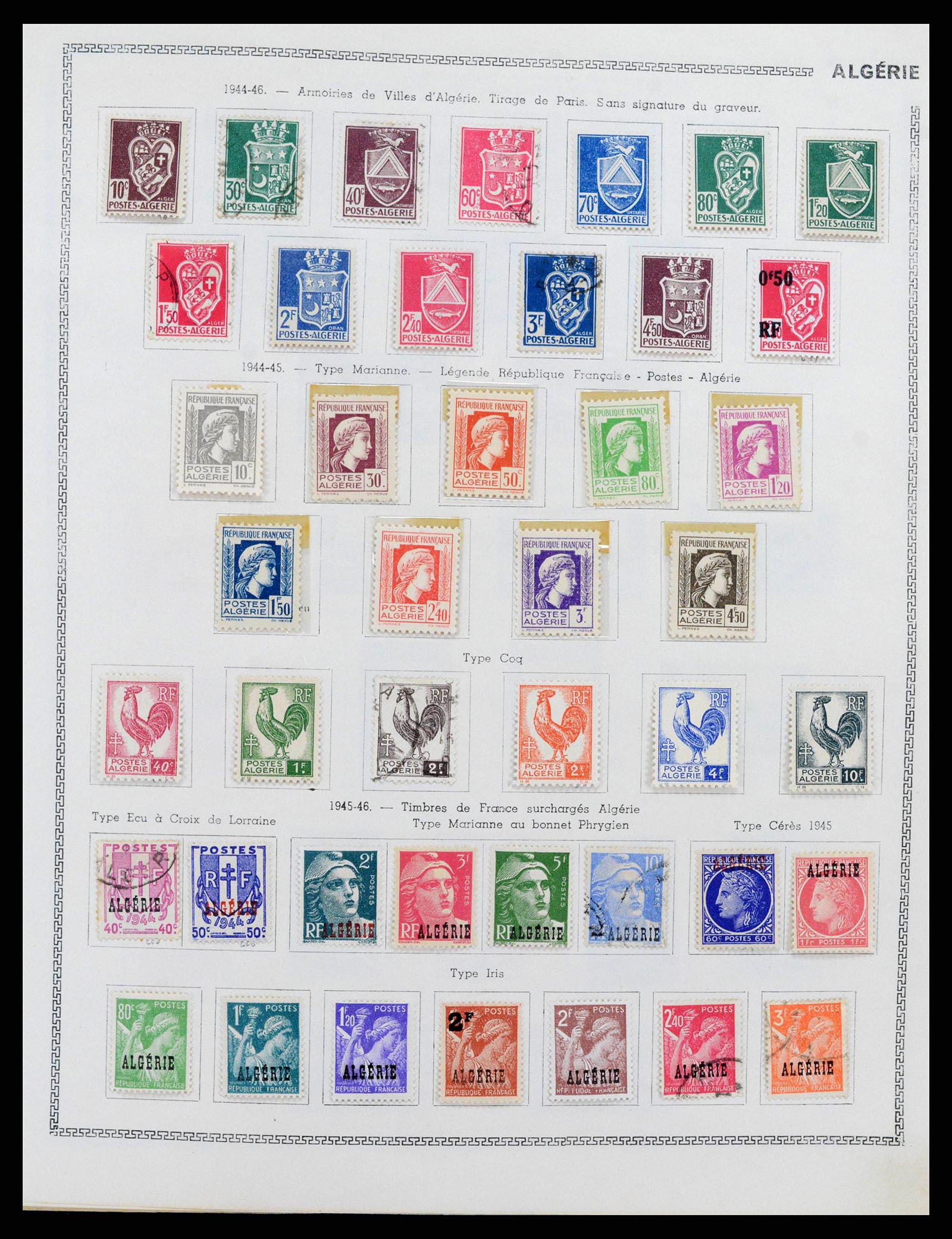 38142 0006 - Postzegelverzameling 38142 Franse koloniën 1888-1956.