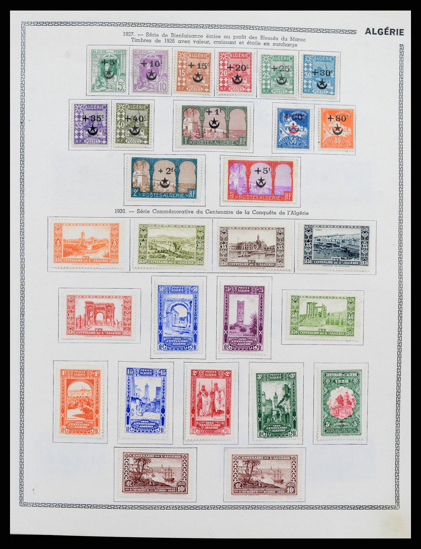 38142 0007 - Postzegelverzameling 38142 Franse koloniën 1888-1956.