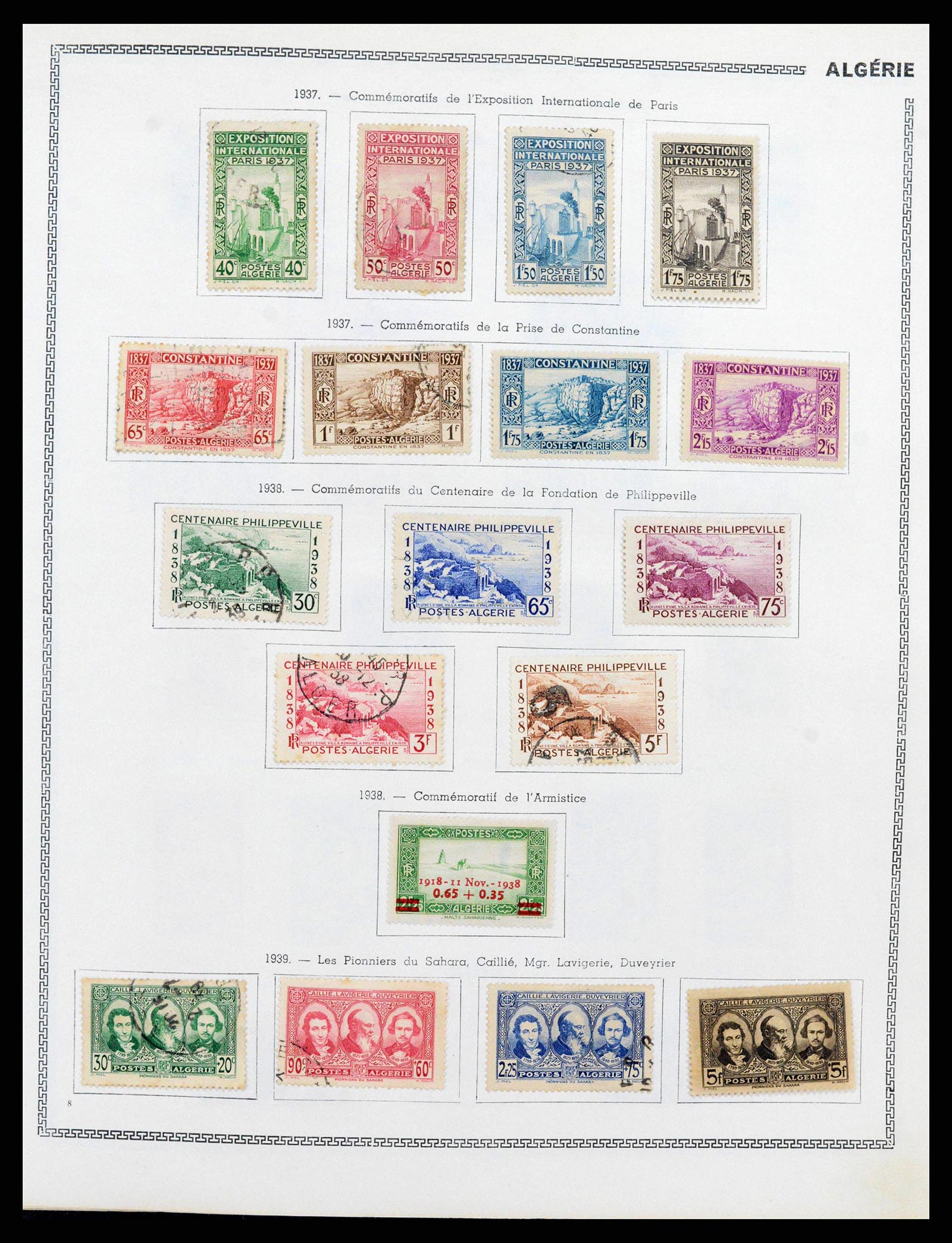 38142 0008 - Postzegelverzameling 38142 Franse koloniën 1888-1956.