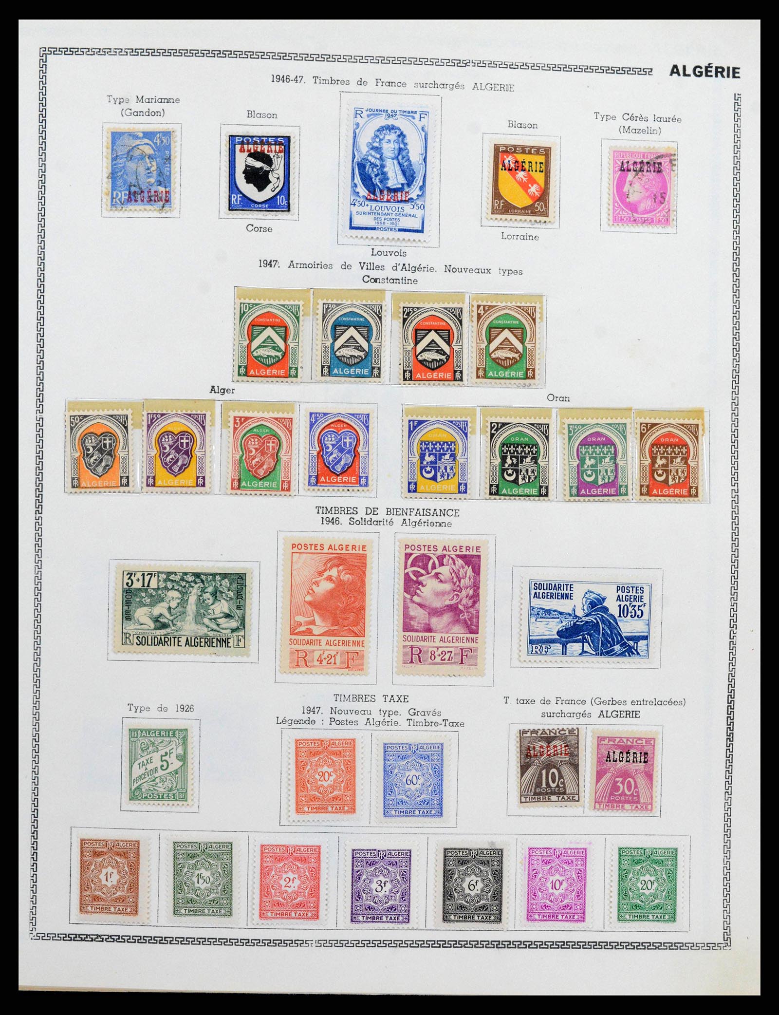 38142 0010 - Postzegelverzameling 38142 Franse koloniën 1888-1956.