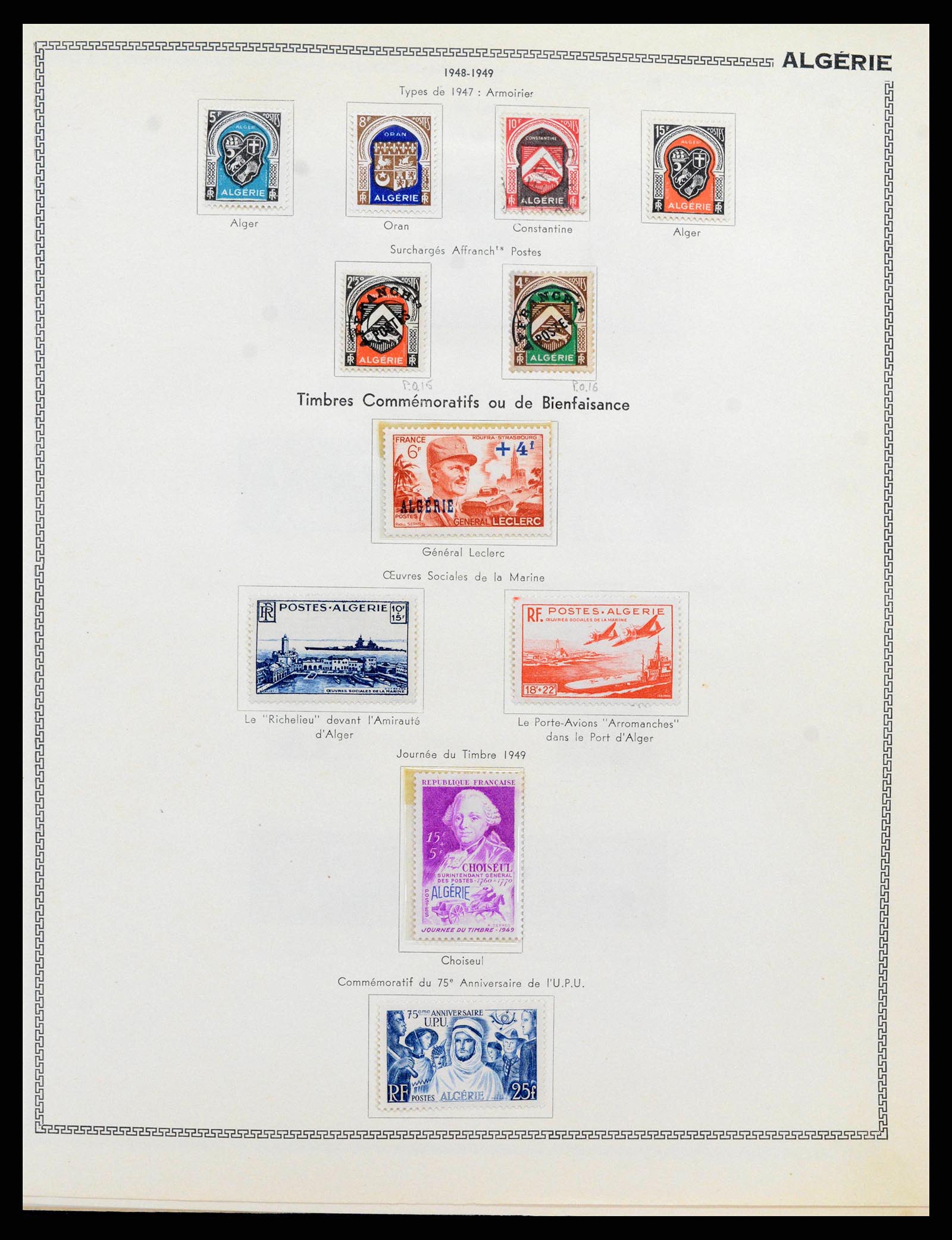 38142 0012 - Postzegelverzameling 38142 Franse koloniën 1888-1956.