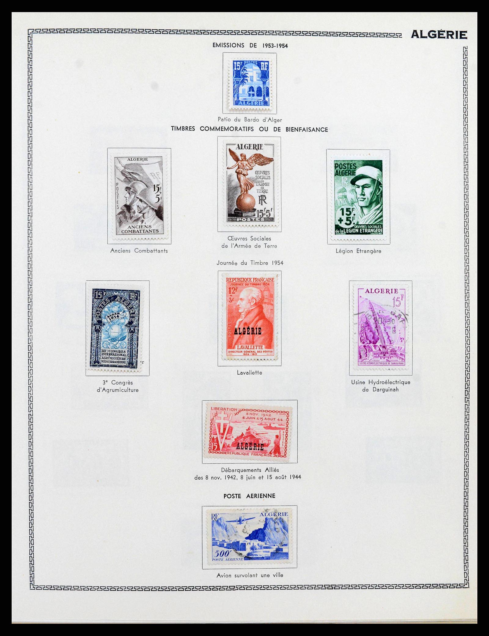 38142 0017 - Postzegelverzameling 38142 Franse koloniën 1888-1956.