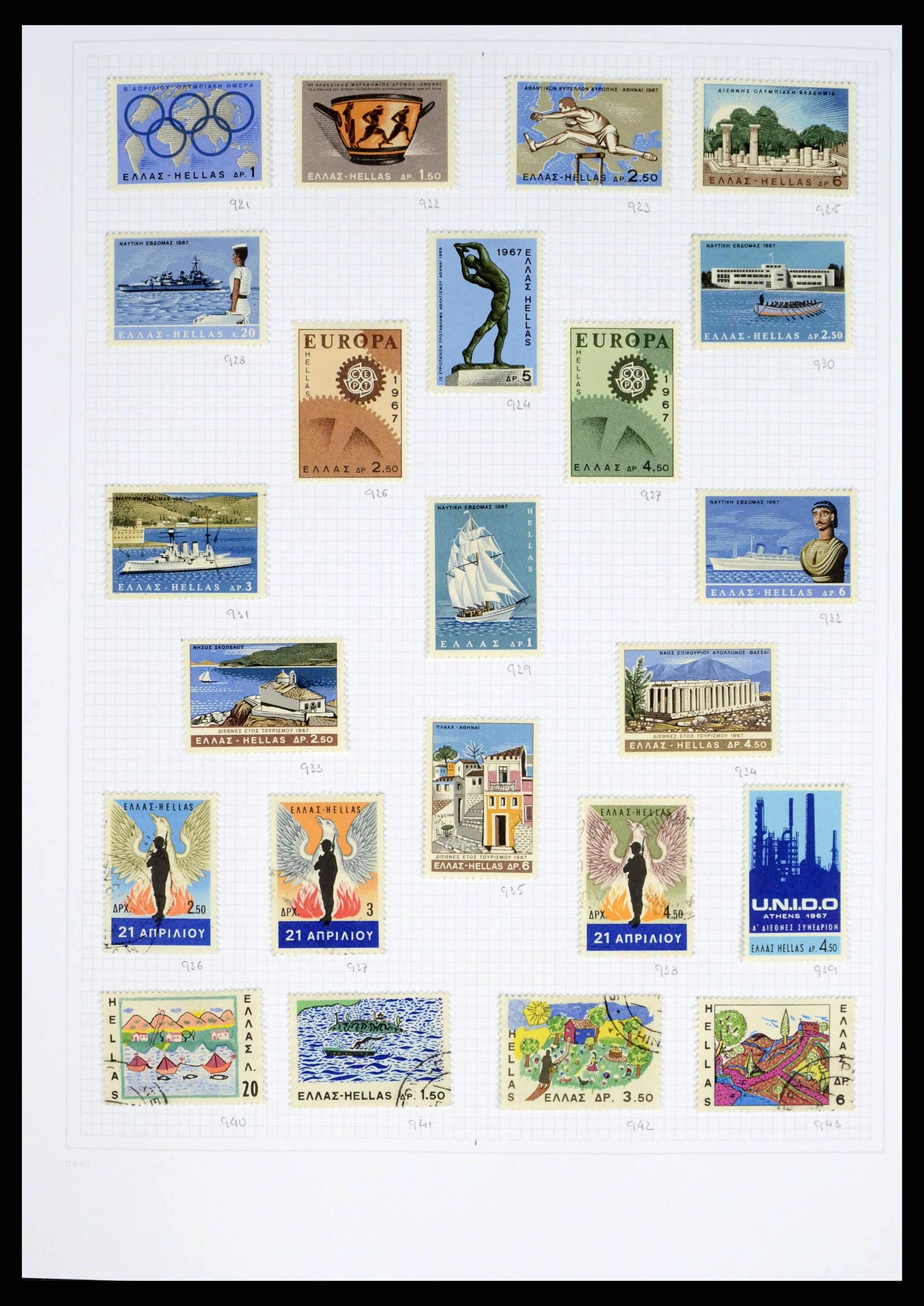38144 0041 - Postzegelverzameling 38144 Griekenland 1865-2017.