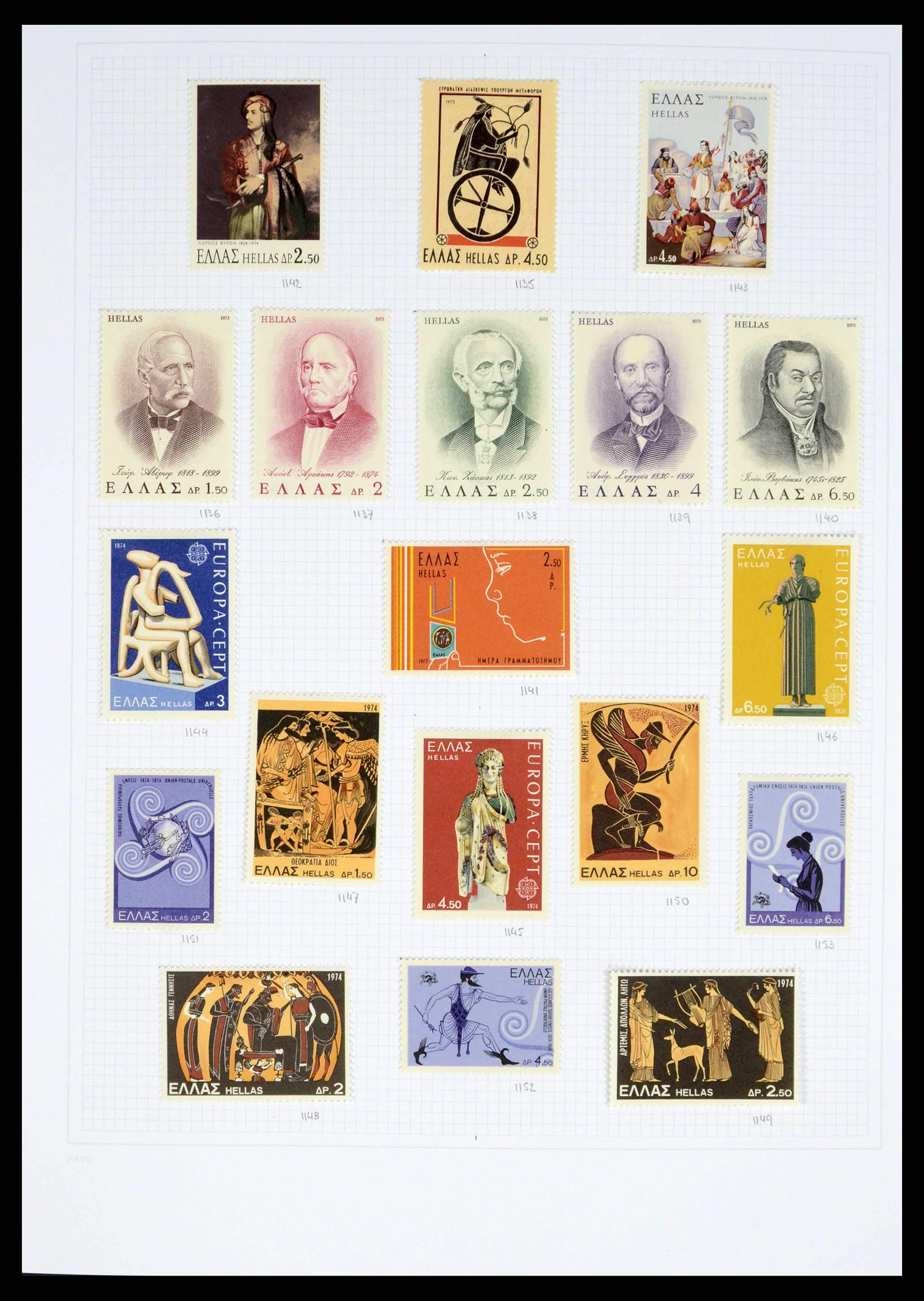 38144 0052 - Postzegelverzameling 38144 Griekenland 1865-2017.