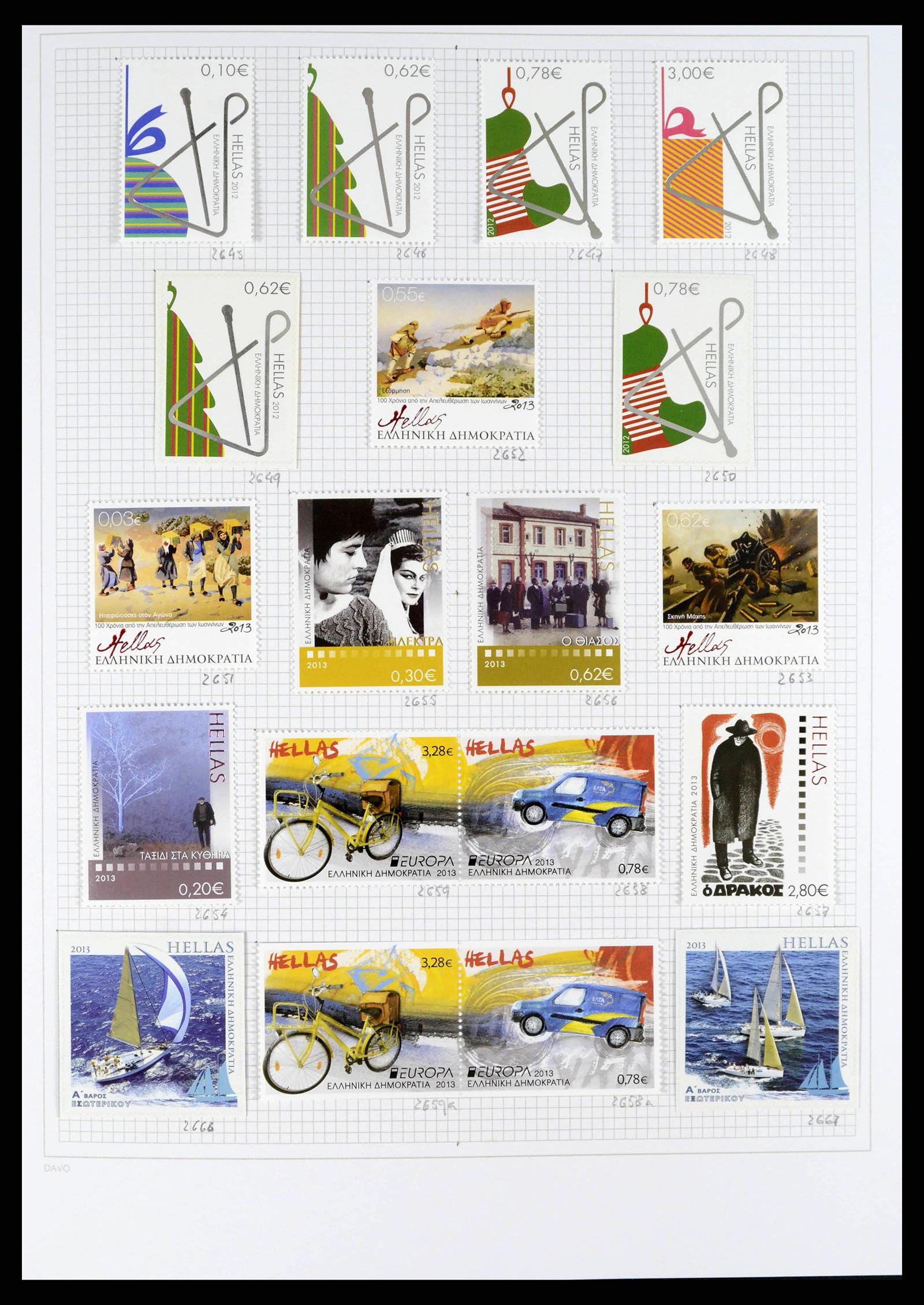 38144 0204 - Postzegelverzameling 38144 Griekenland 1865-2017.