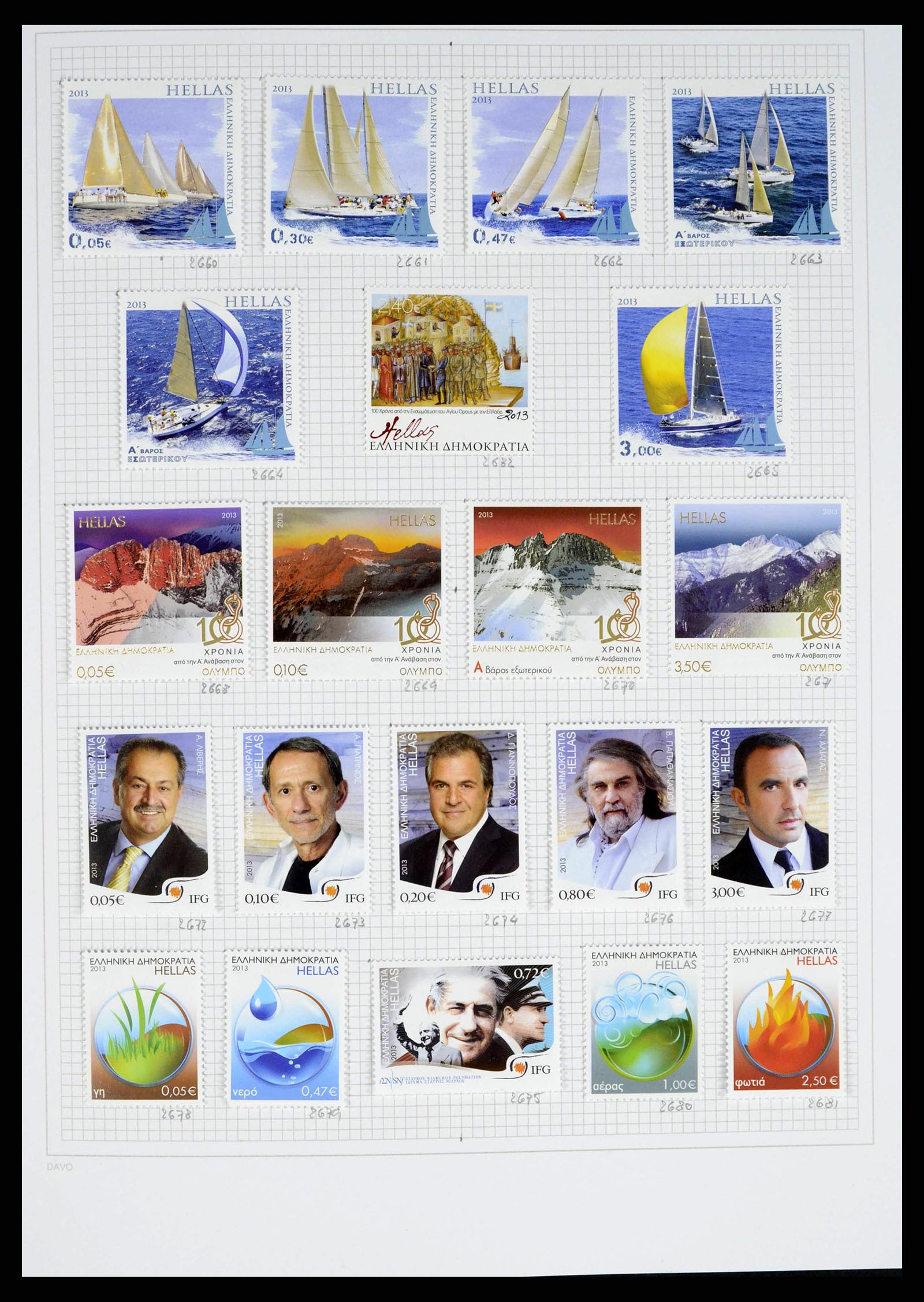 38144 0205 - Postzegelverzameling 38144 Griekenland 1865-2017.
