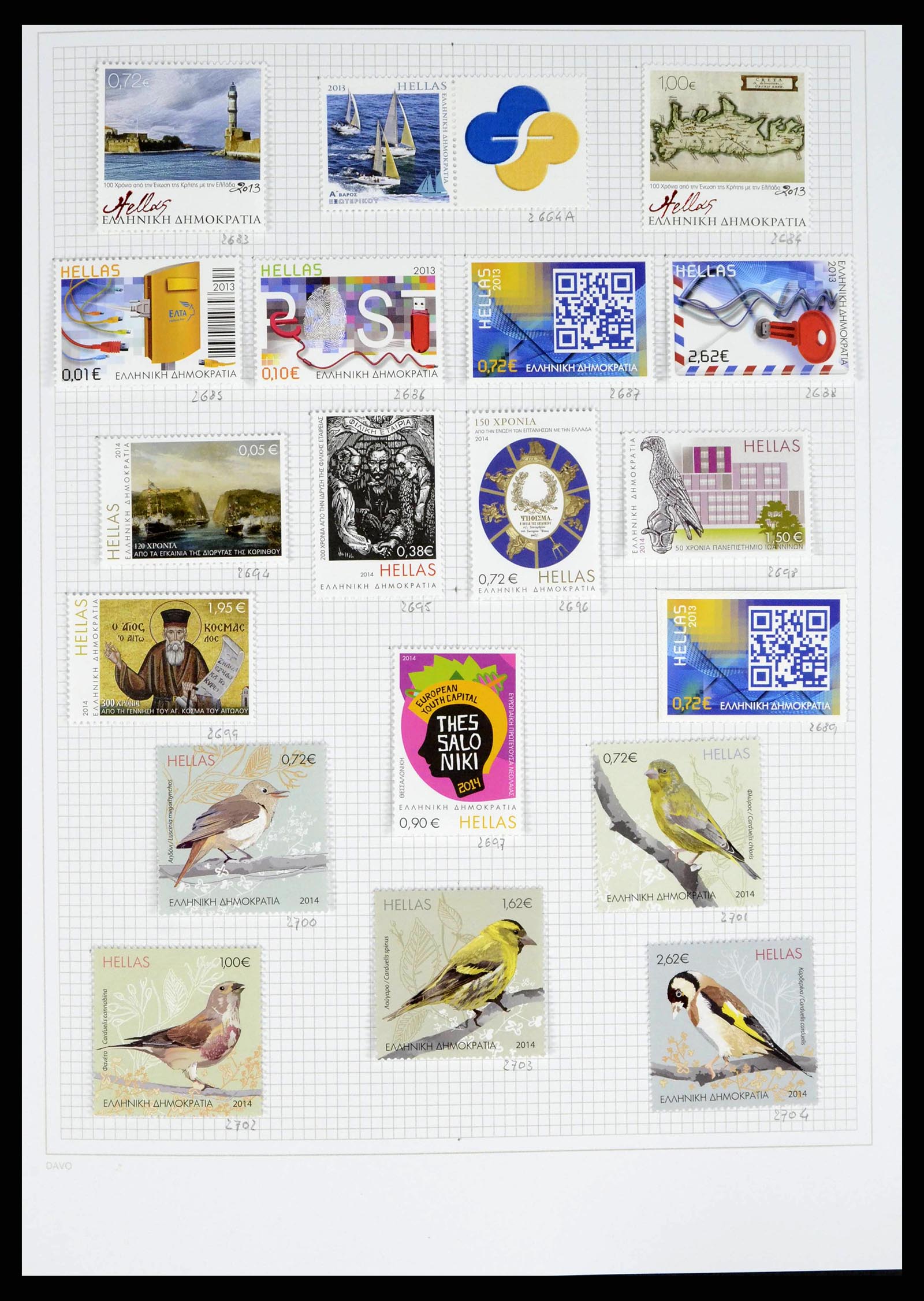 38144 0206 - Postzegelverzameling 38144 Griekenland 1865-2017.