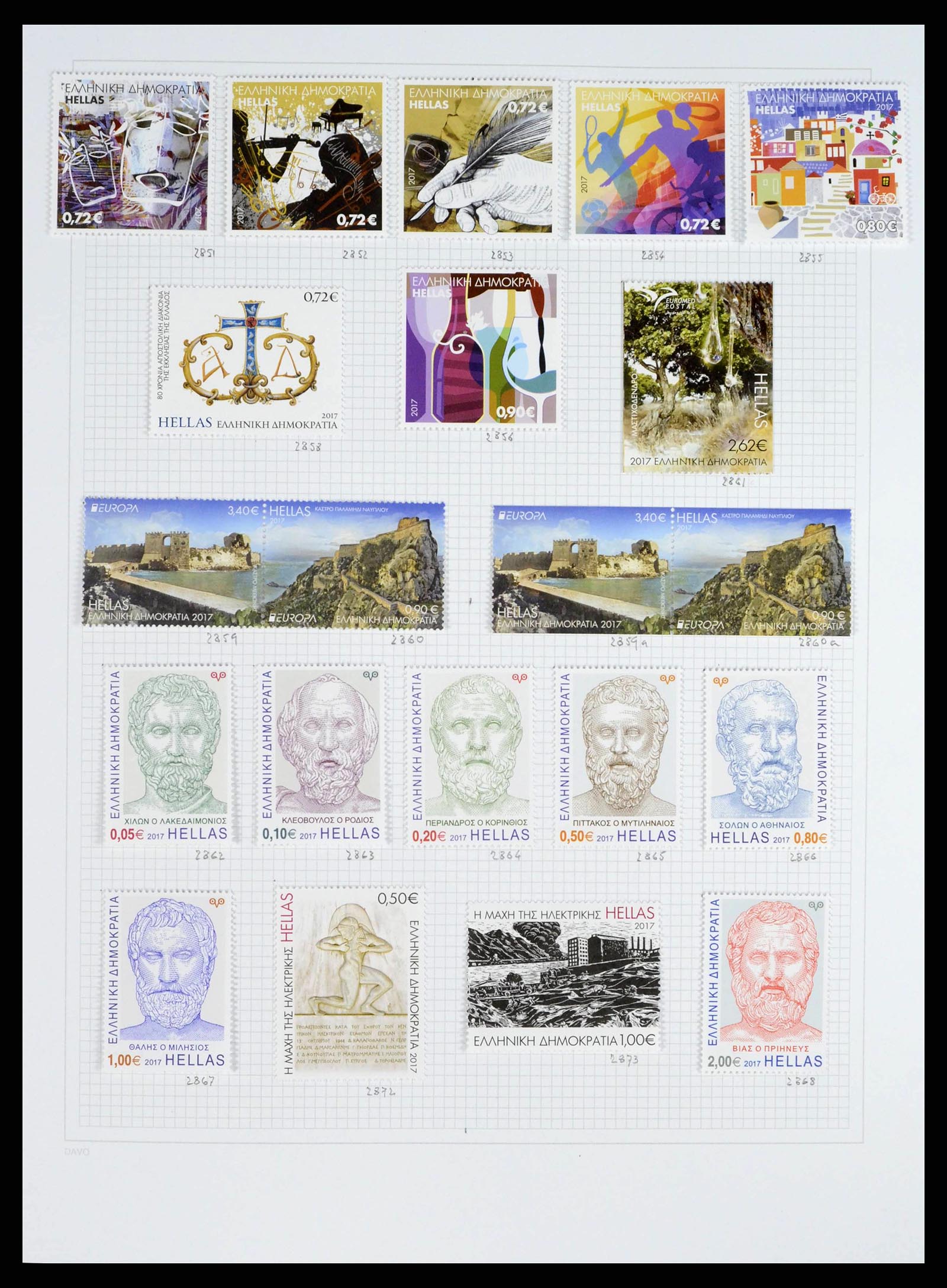 38144 0218 - Postzegelverzameling 38144 Griekenland 1865-2017.