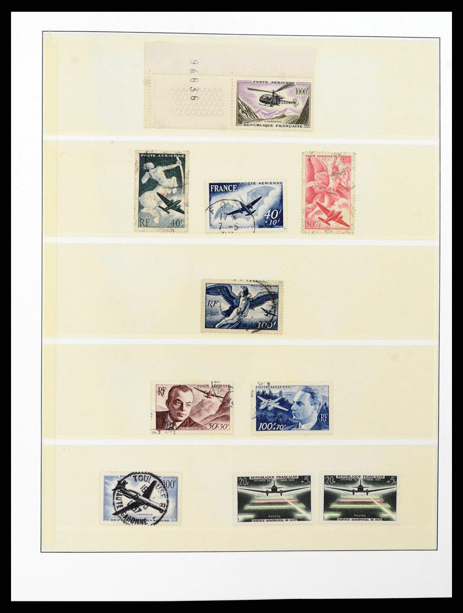 38145 0002 - Stamp collection 38145 France and colonies airmail 1930-2000.
