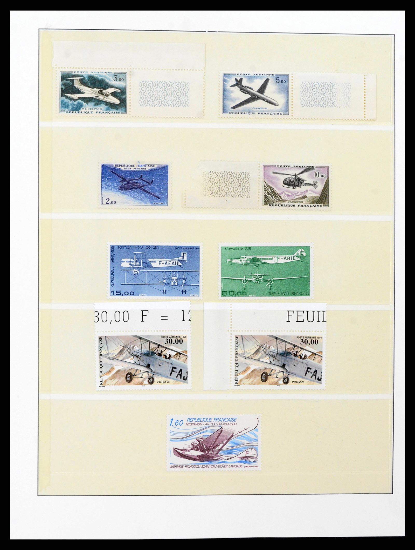 38145 0003 - Stamp collection 38145 France and colonies airmail 1930-2000.