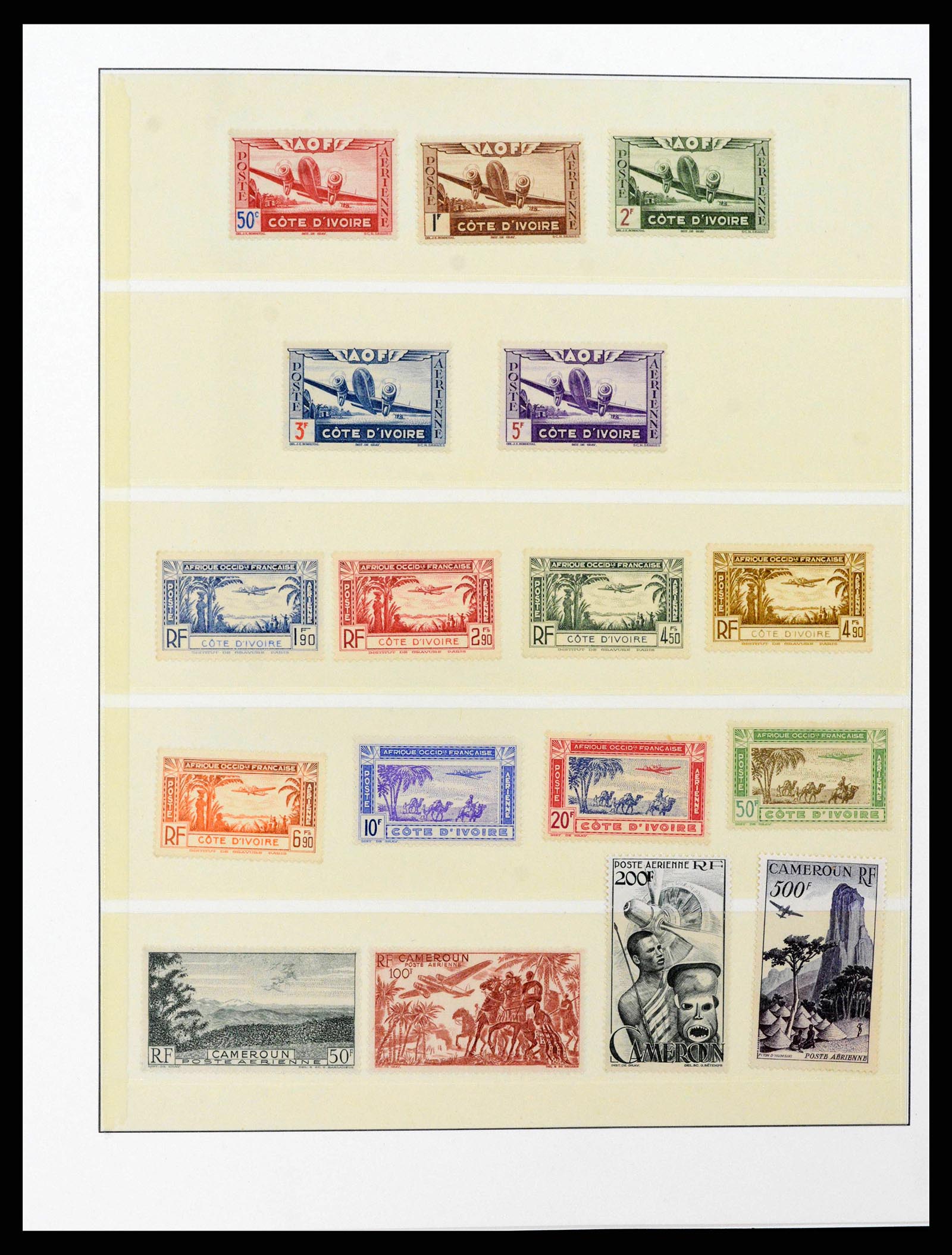 38145 0008 - Stamp collection 38145 France and colonies airmail 1930-2000.