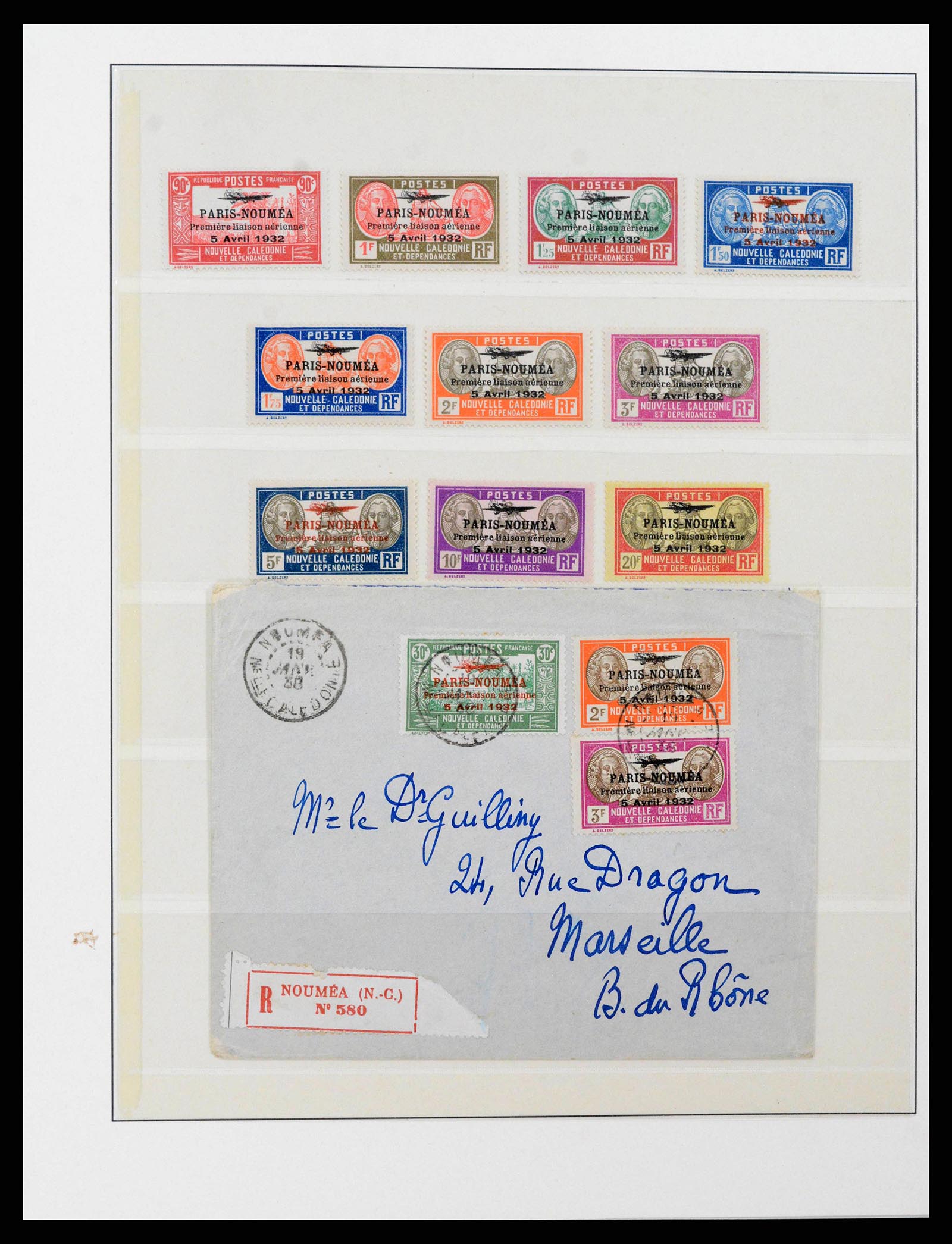 38145 0014 - Stamp collection 38145 France and colonies airmail 1930-2000.