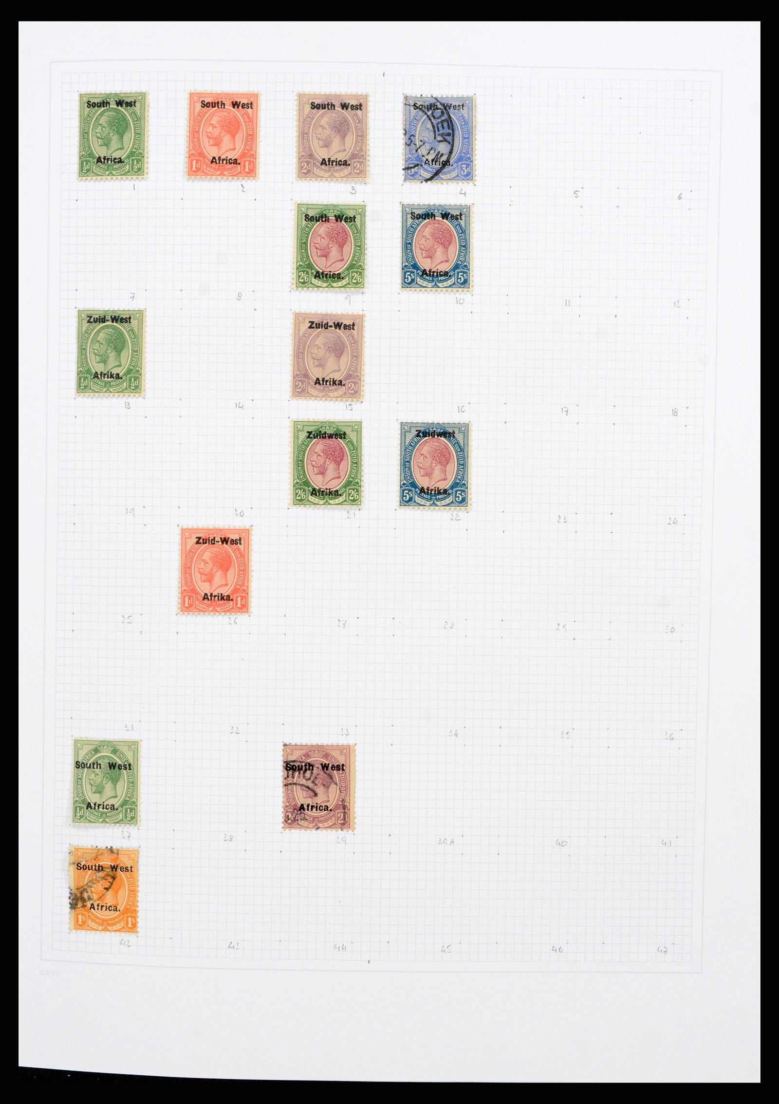 38147 0001 - Postzegelverzameling 38147 Zuid West Afrika 1923-2016.