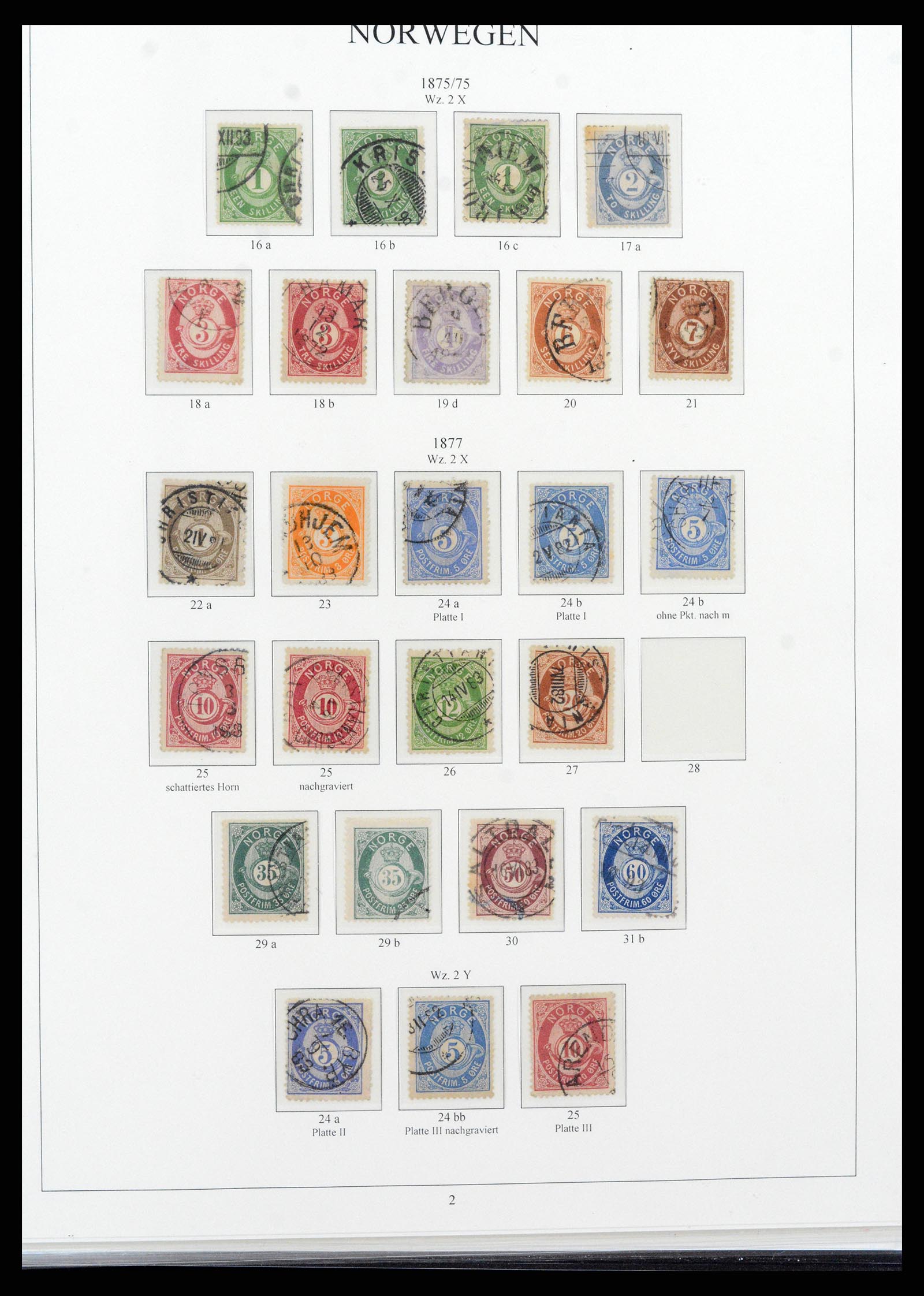 38148 0002 - Stamp collection 38148 Norway 1855-1980.